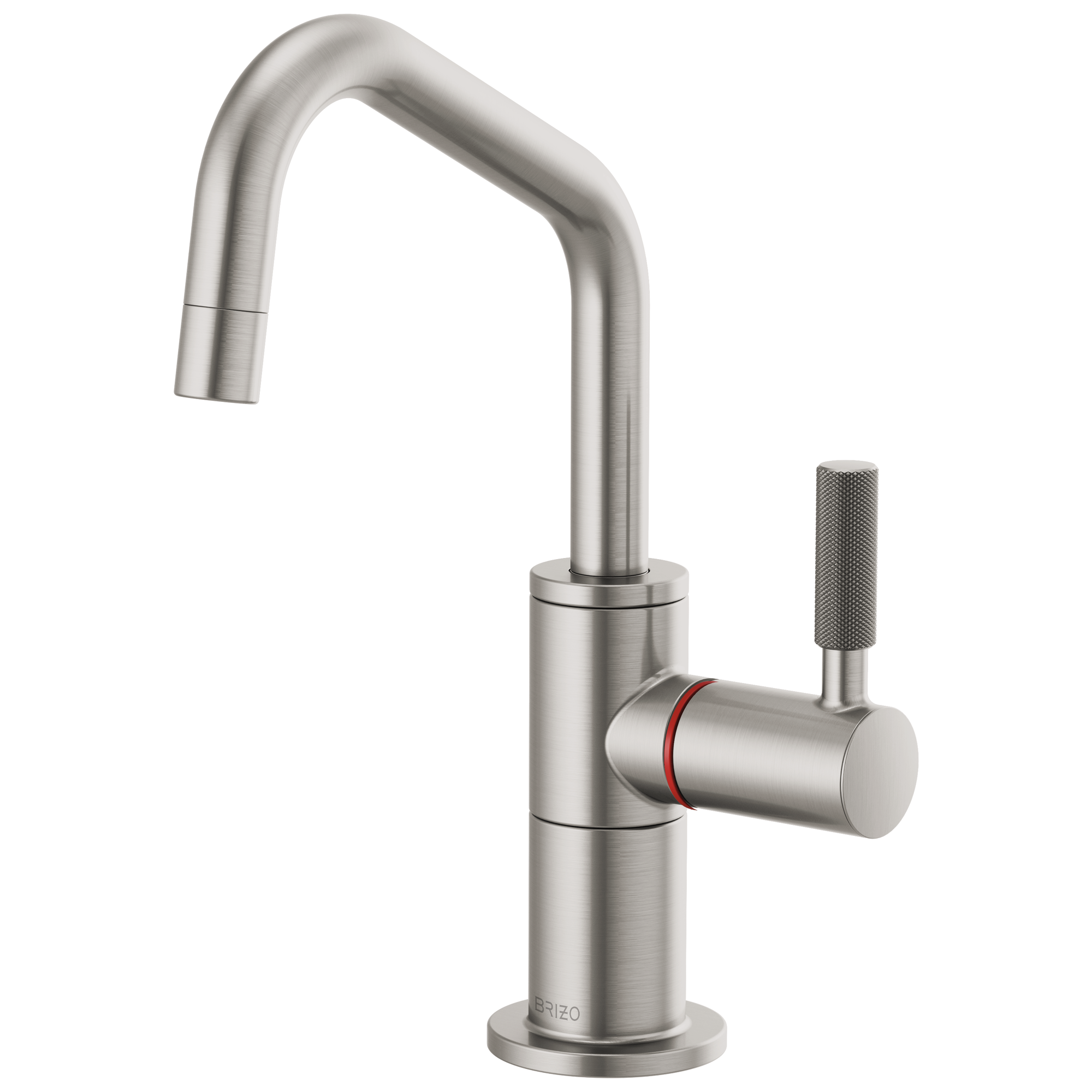 Litze Instant Hot Faucet with Angled Spout and Knurled Handle — image 1