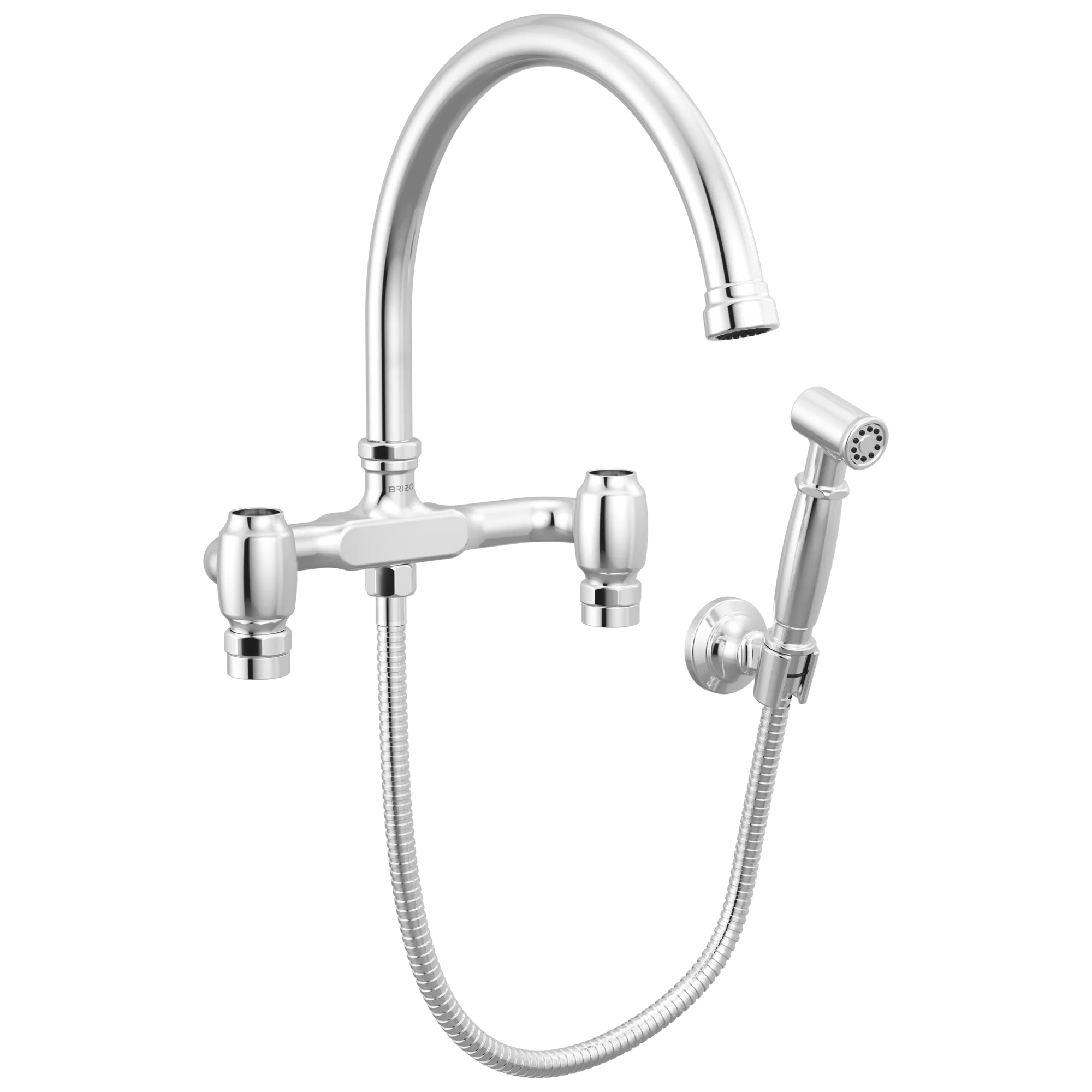 Faircroft™ | Wall Mount Bridge Faucet with Arc Spout and Side
