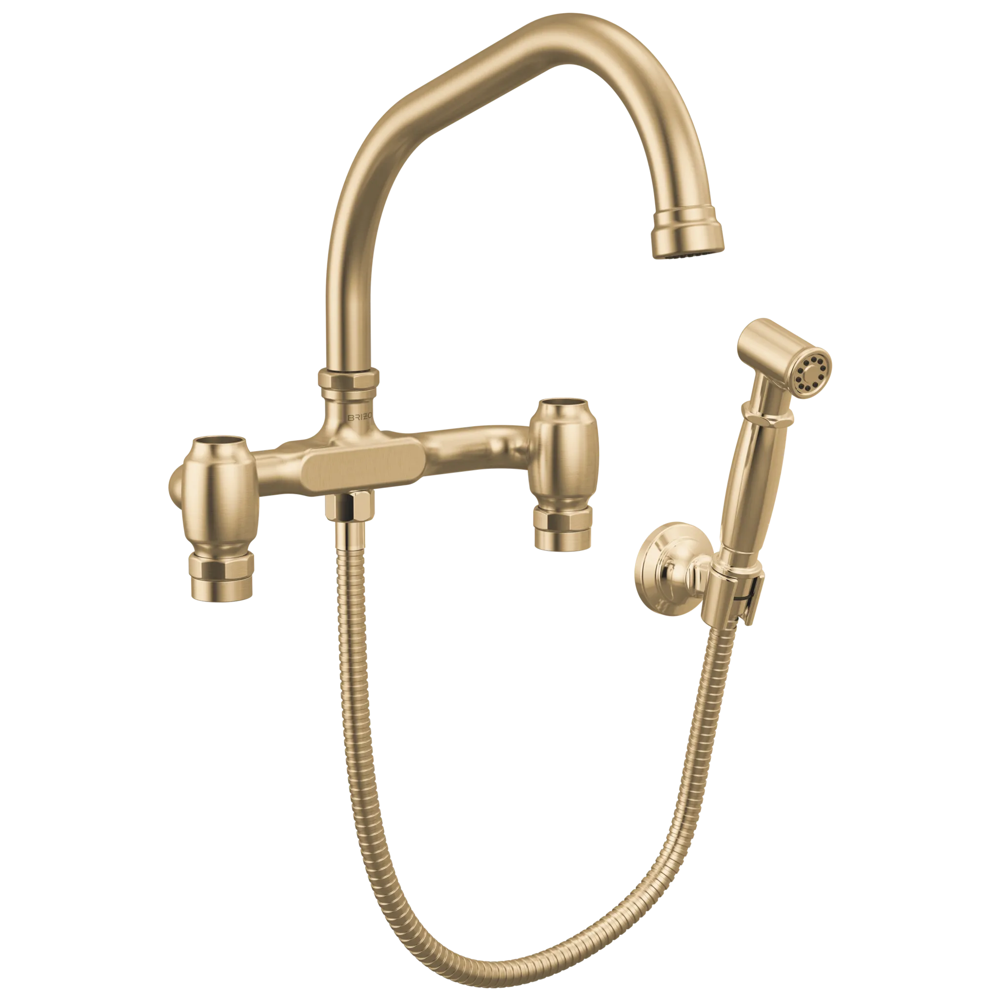 Faircroft™ | Wall Mount Bridge Faucet with Angled Spout and Side