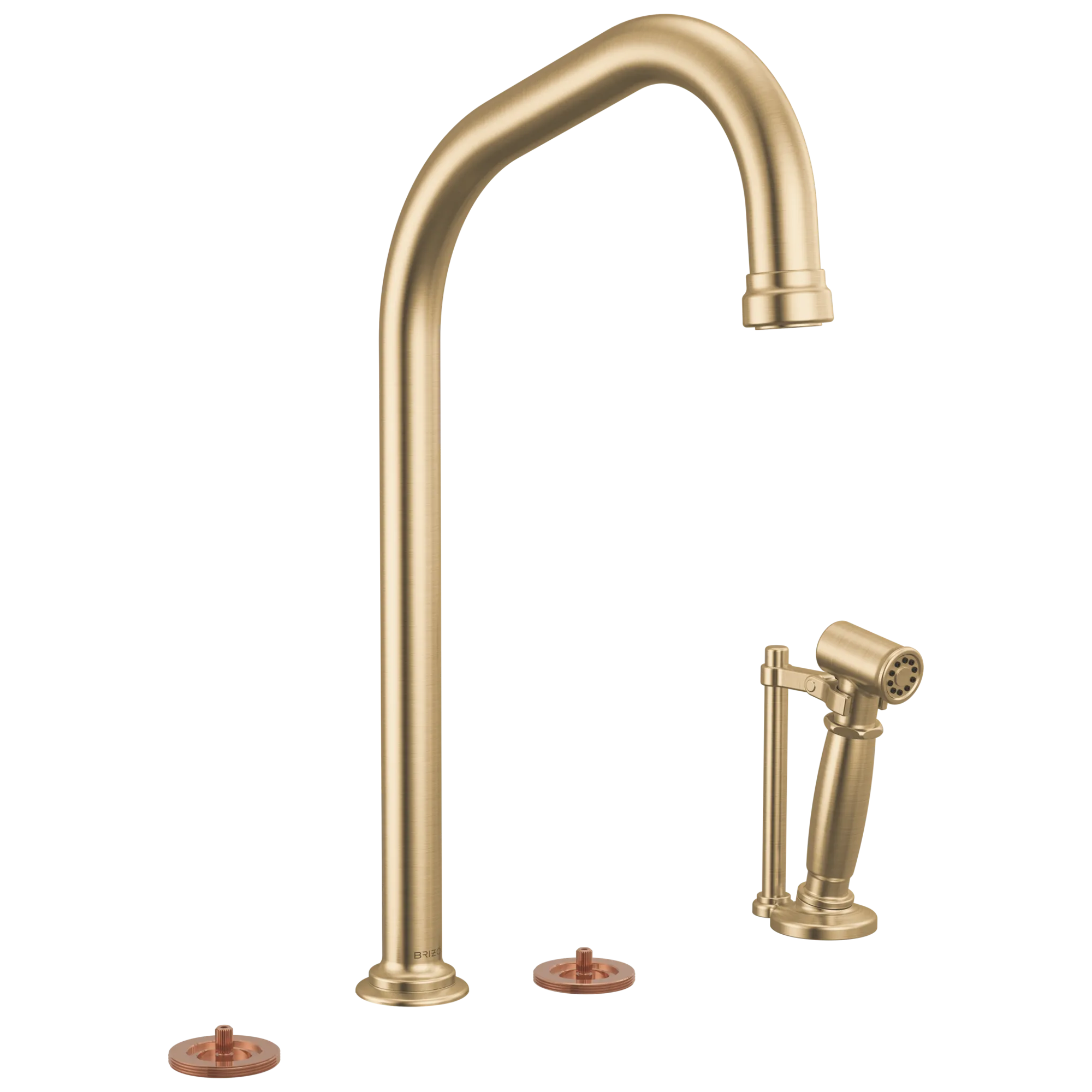 Faircroft™ | Widespread Faucet with Angled Spout and Side Sprayer