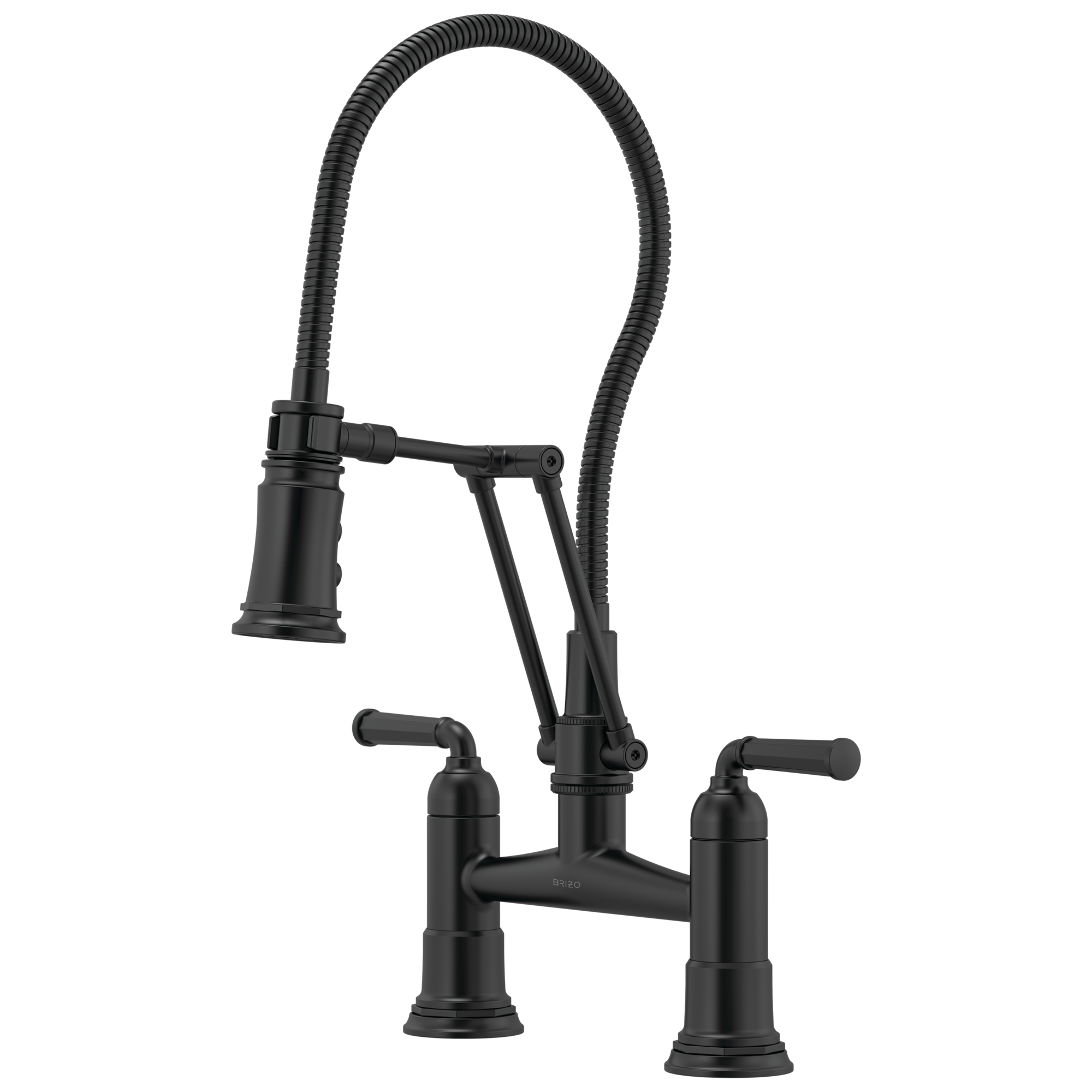 Rook Articulating Bridge Faucet with Finished Hose — image 1