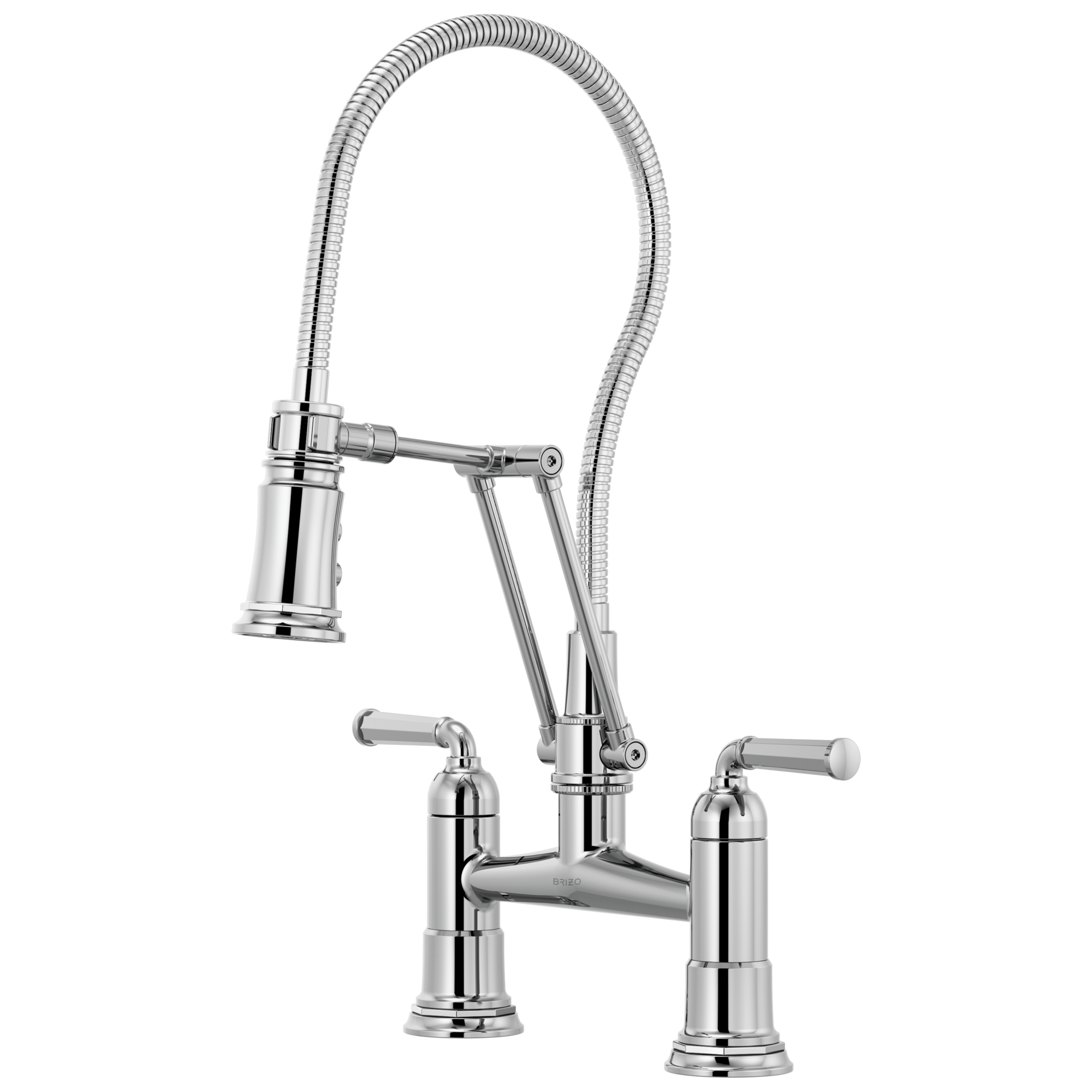 Rook® | Articulating Bridge Faucet with Finished Hose
