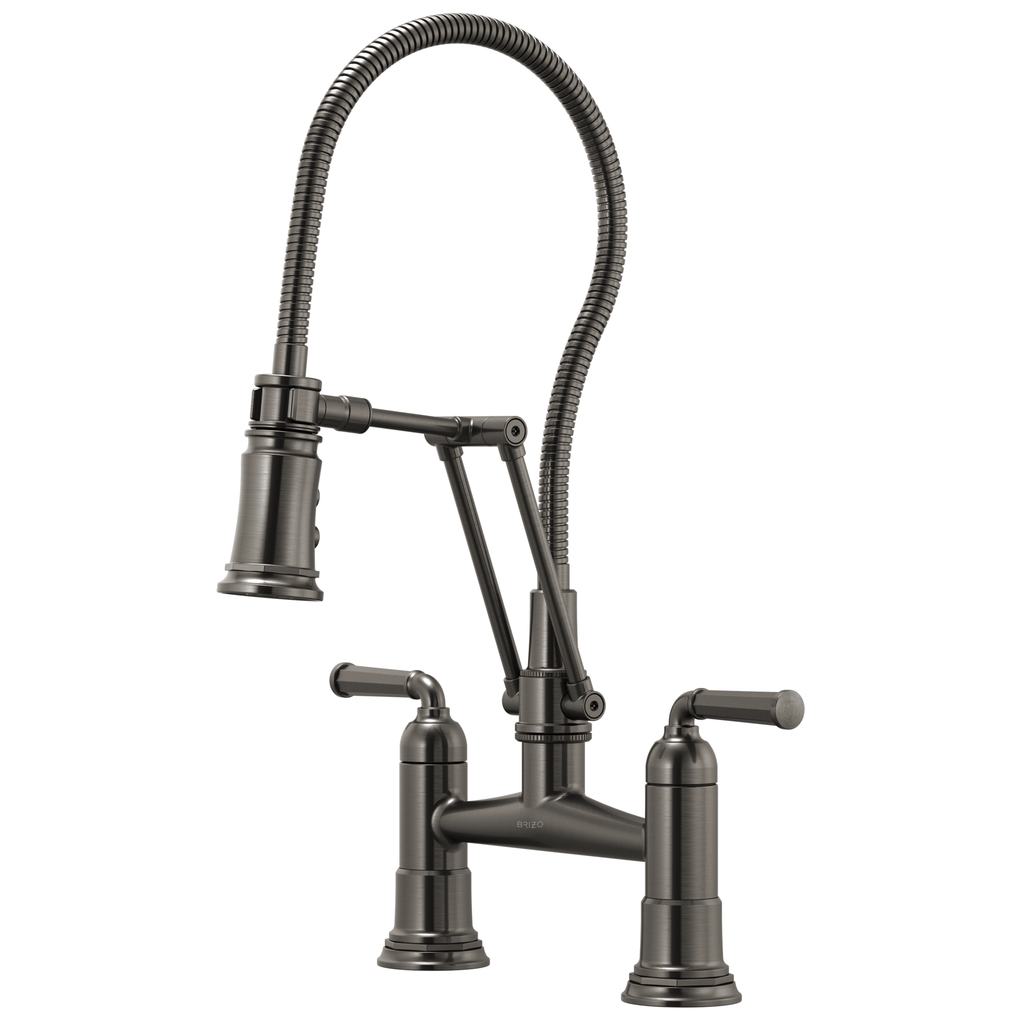 Rook® | Articulating Bridge Faucet with Finished Hose