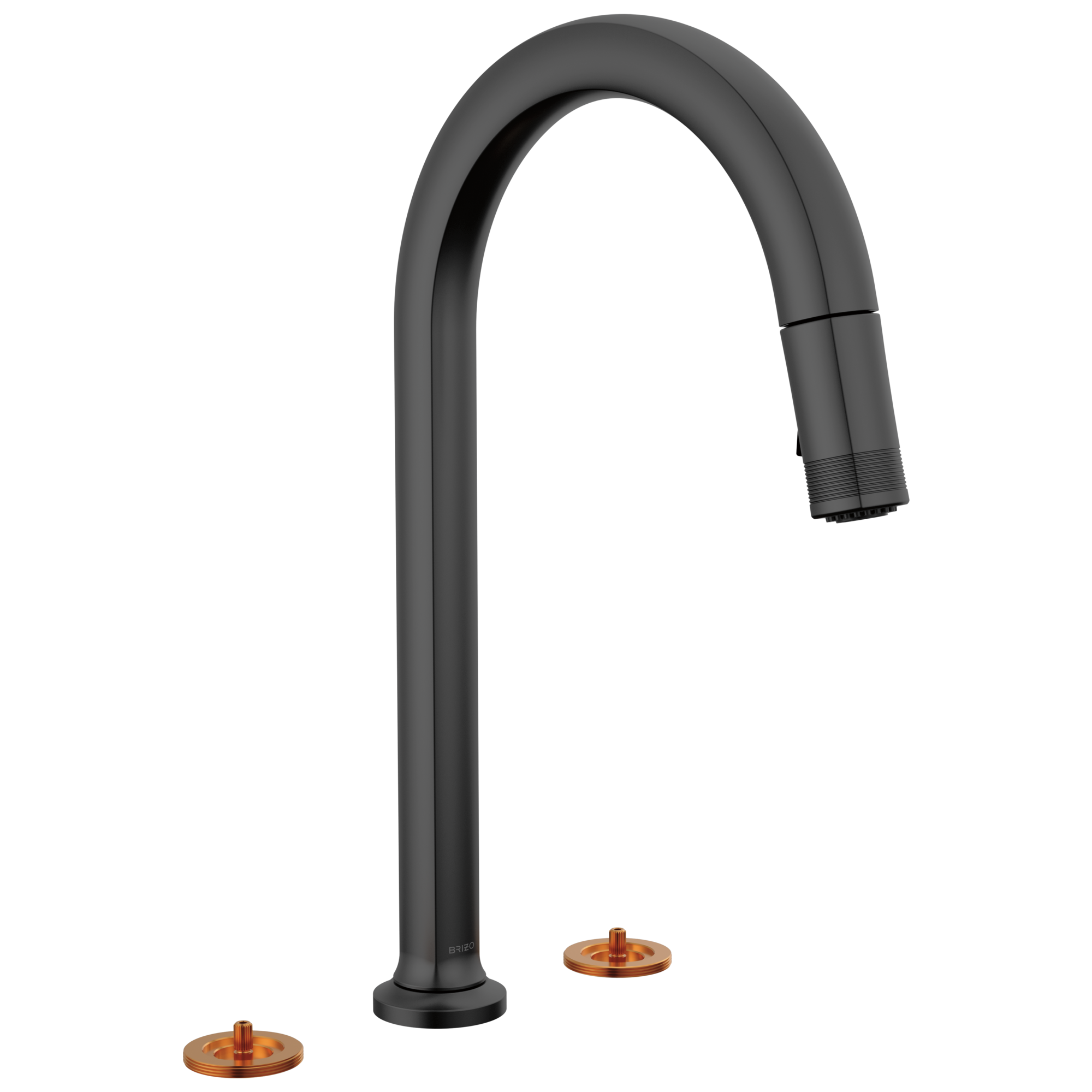 Kintsu Widespread Pull-Down Faucet with Arc Spout - Less Handles — image 1