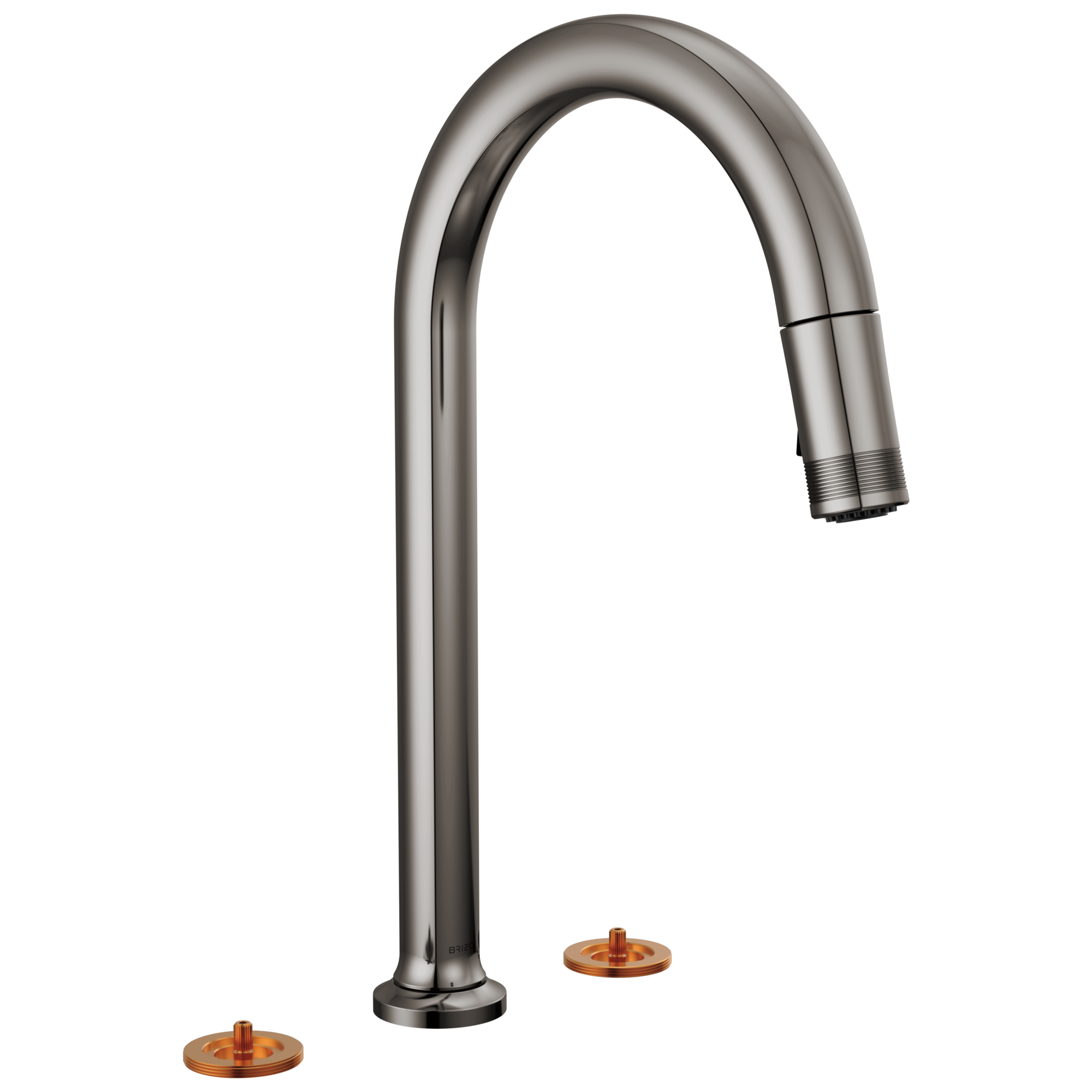 Kintsu Widespread Pull-Down Faucet with Arc Spout - Less Handles — image 1