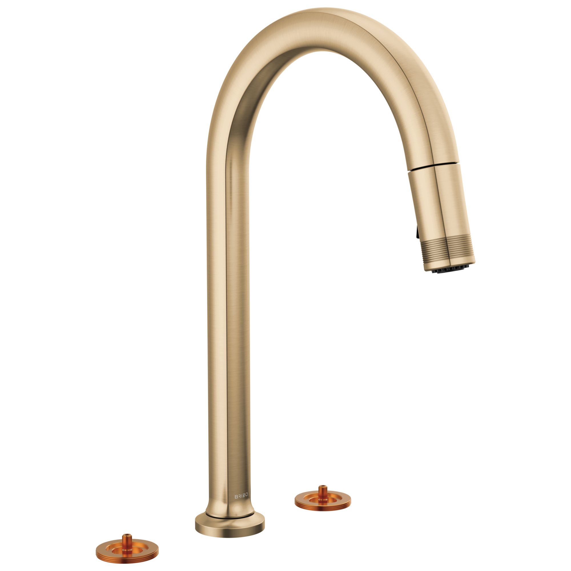 Kintsu Widespread Pull-Down Faucet with Arc Spout - Less Handles — image 1