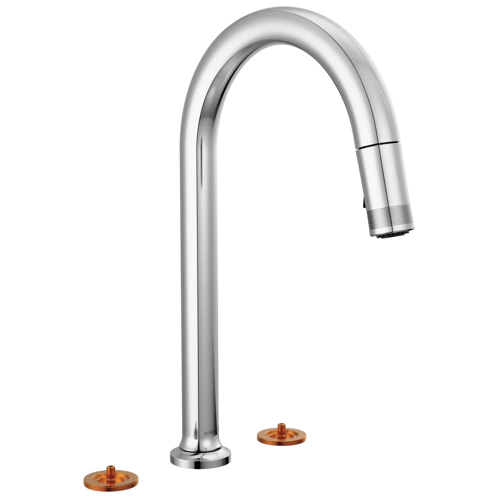 Kintsu Widespread Pull-Down Faucet with Arc Spout - Less Handles — image 1
