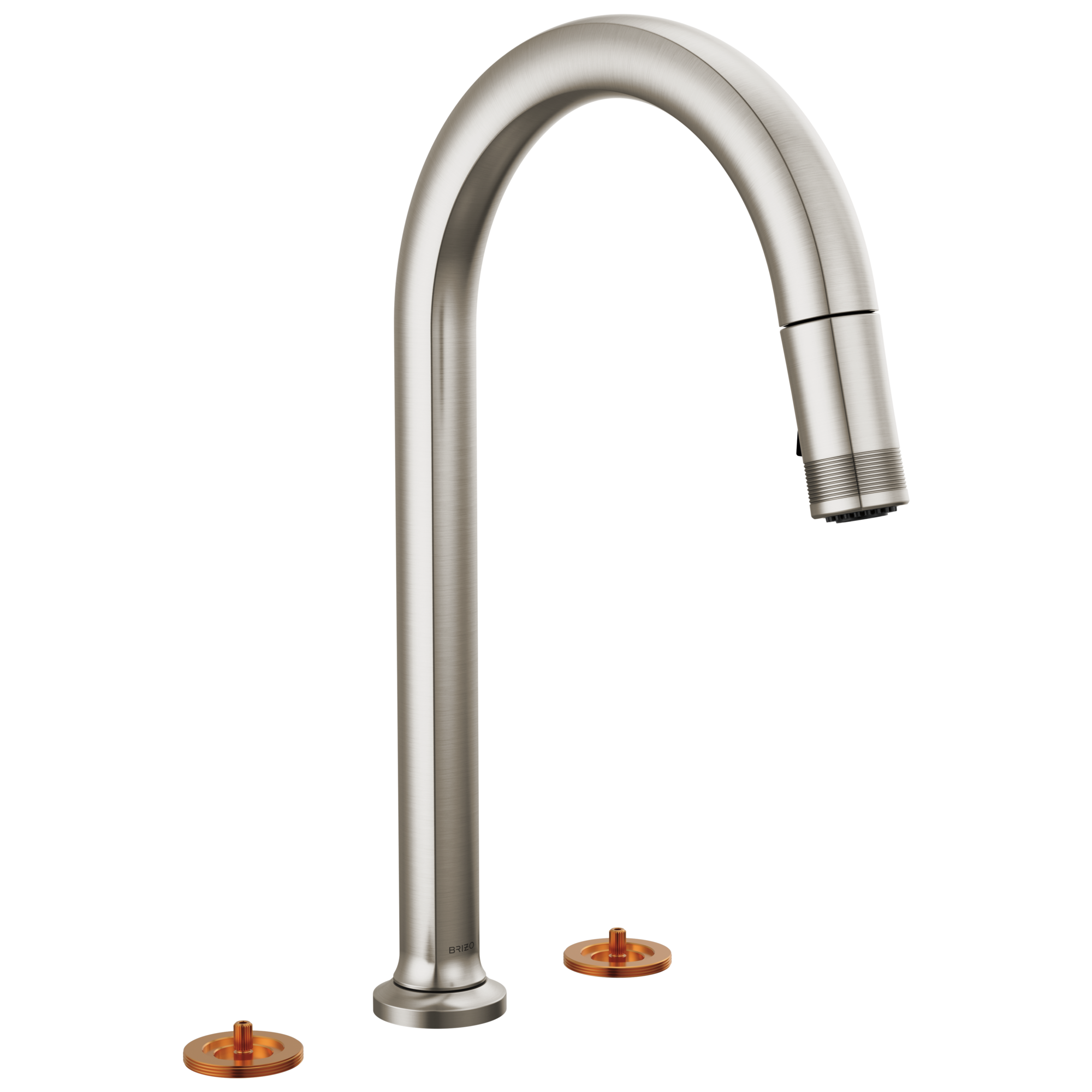 Kintsu Widespread Pull-Down Faucet with Arc Spout - Less Handles — image 1