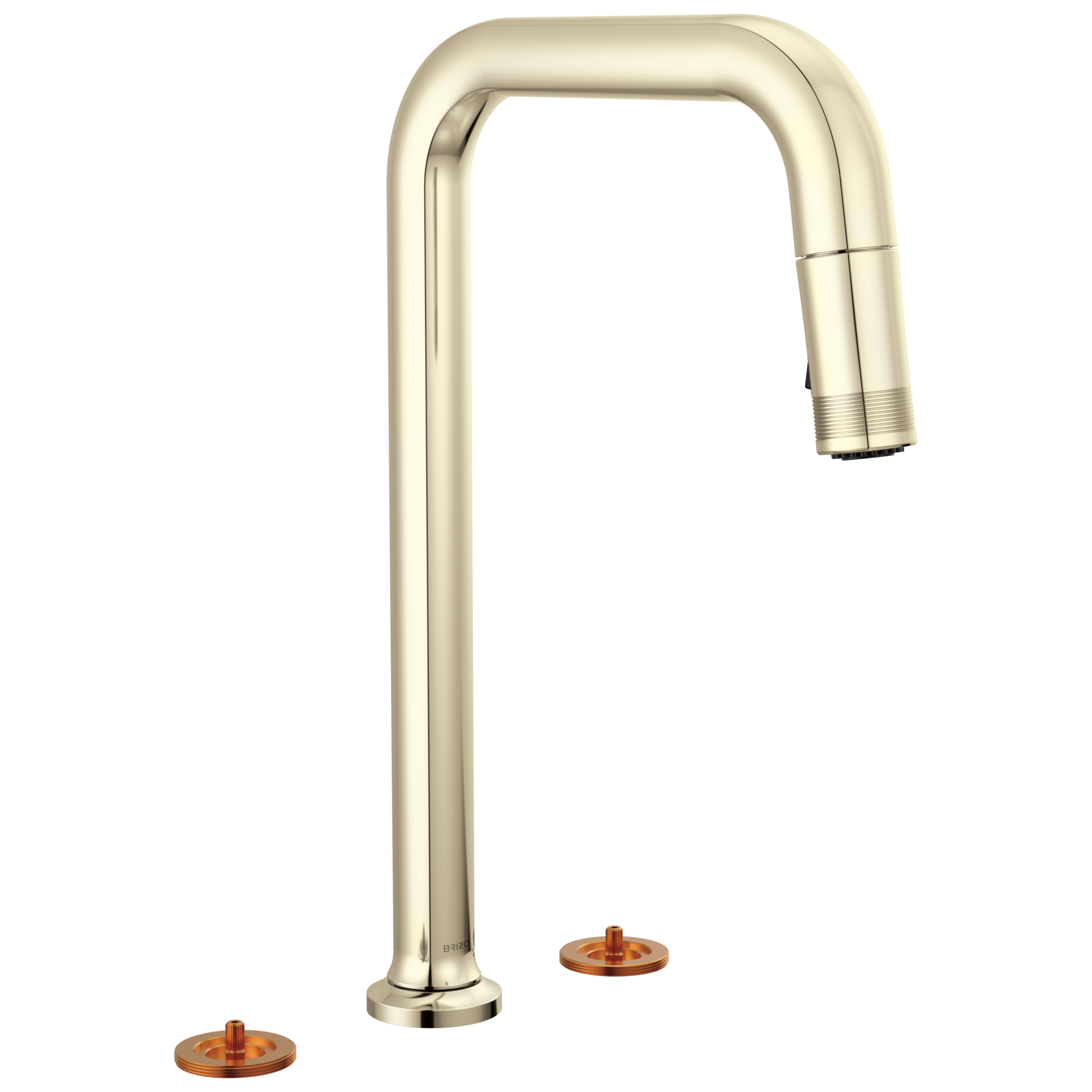Kintsu Widespread Pull-Down Faucet with Square Spout - Less Handles — image 1
