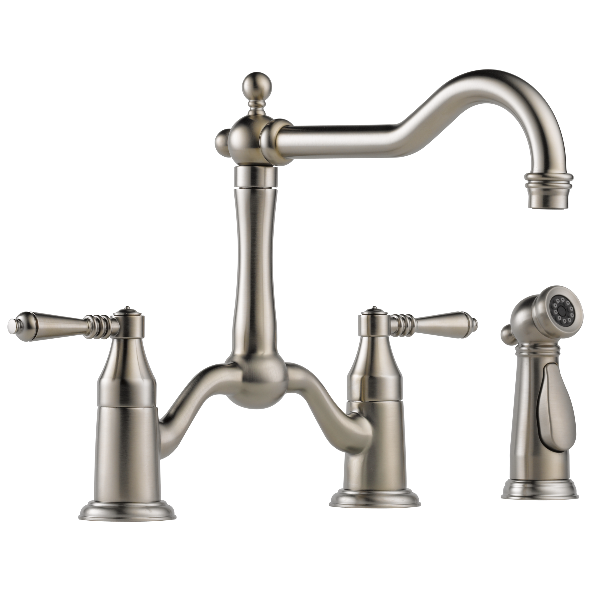 Tresa® | Bridge Faucet with Side Sprayer