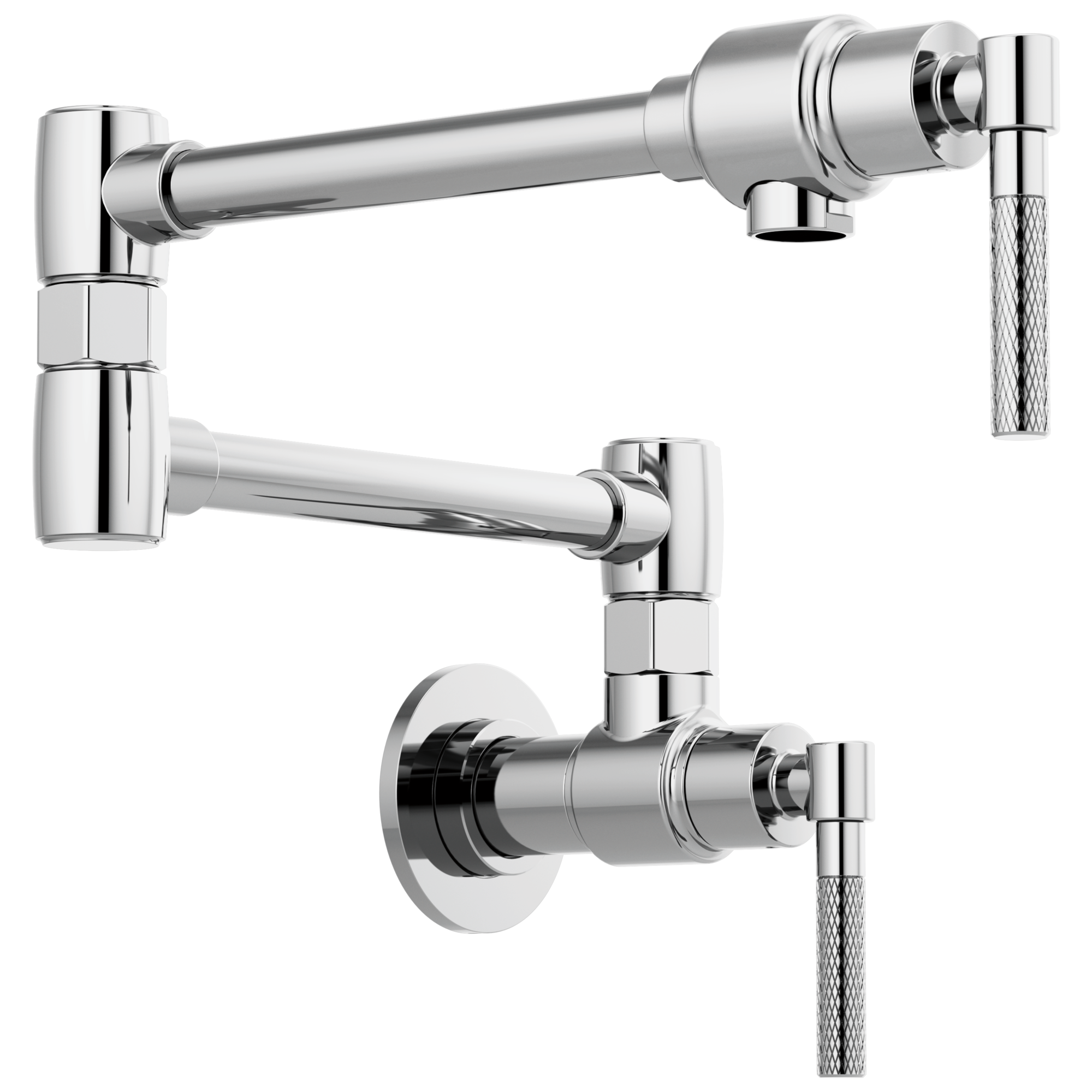 Litze Wall Mount Pot Filler with Knurled Handle Kit — image 1