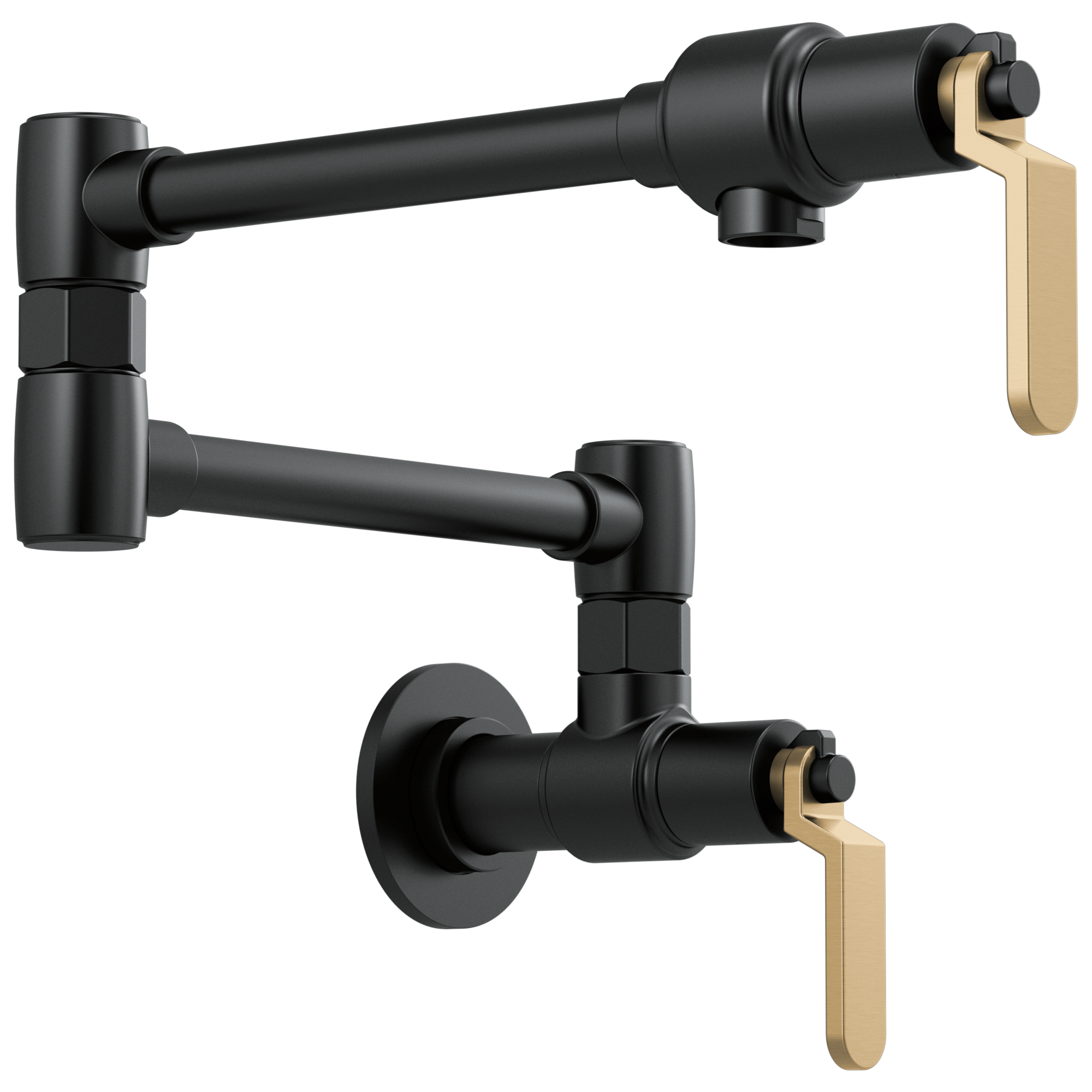 Litze Wall Mount Pot Filler with Industrial Handle Kit — image 1