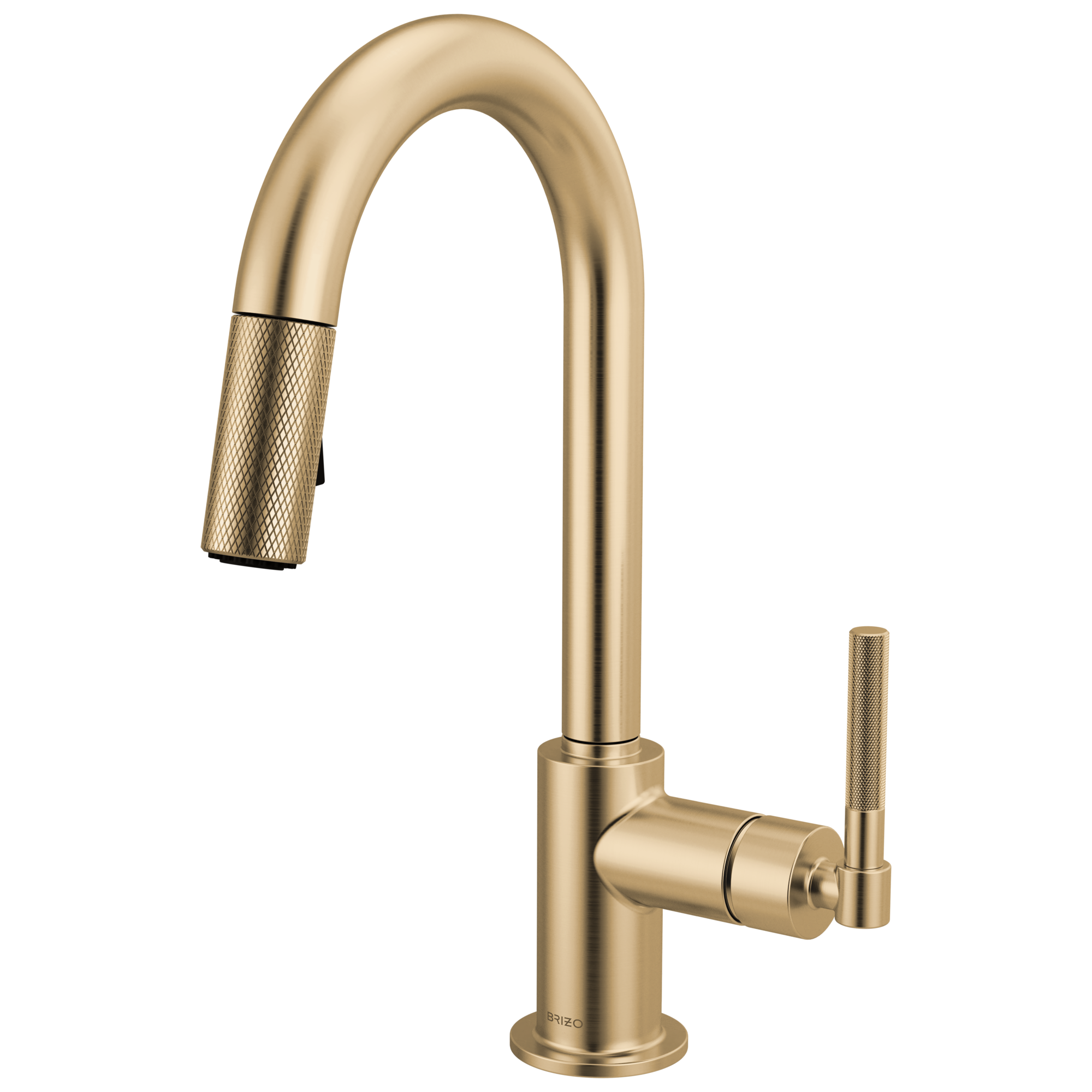 WHAT WE WANT HIACEROOFGRIP ウォールナット Litze® | Pull-Down Prep Faucet with Arc Spout - Knurled Handle