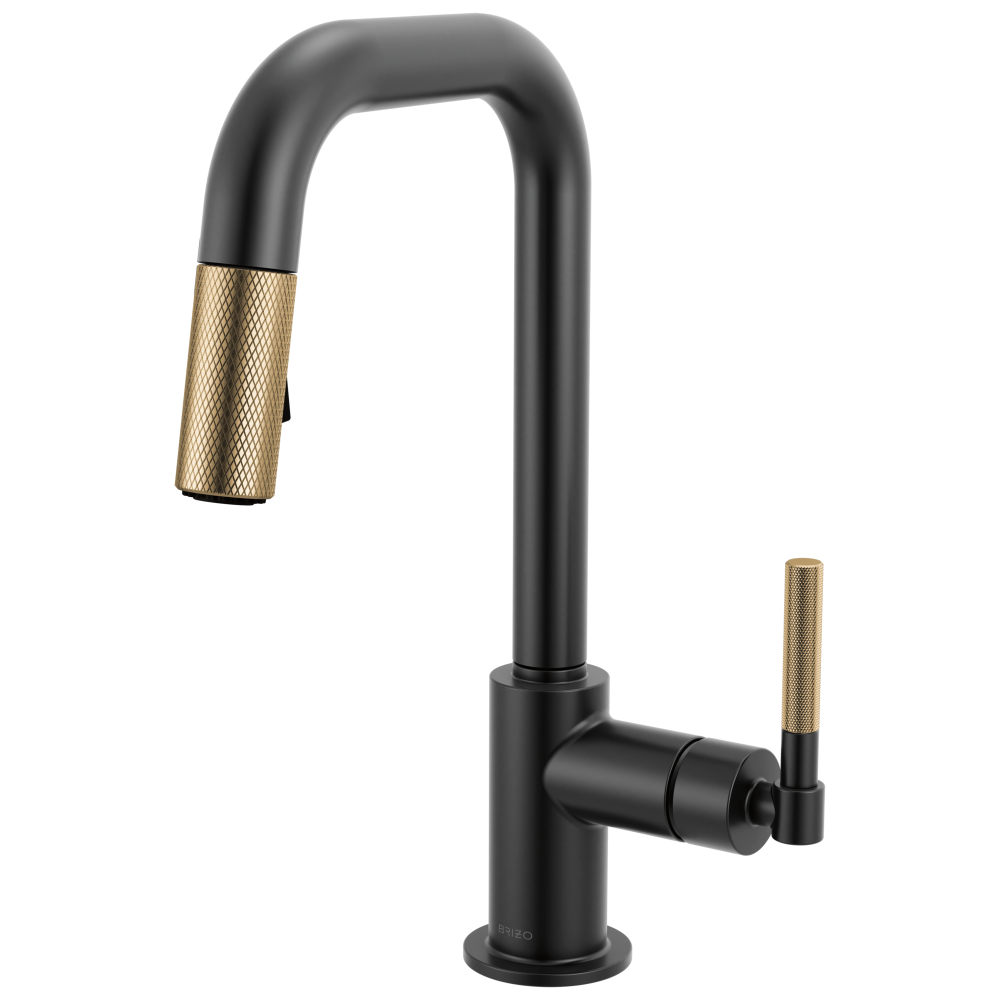 Litze® | Pull-Down Prep Faucet with Square Spout - Knurled Handle