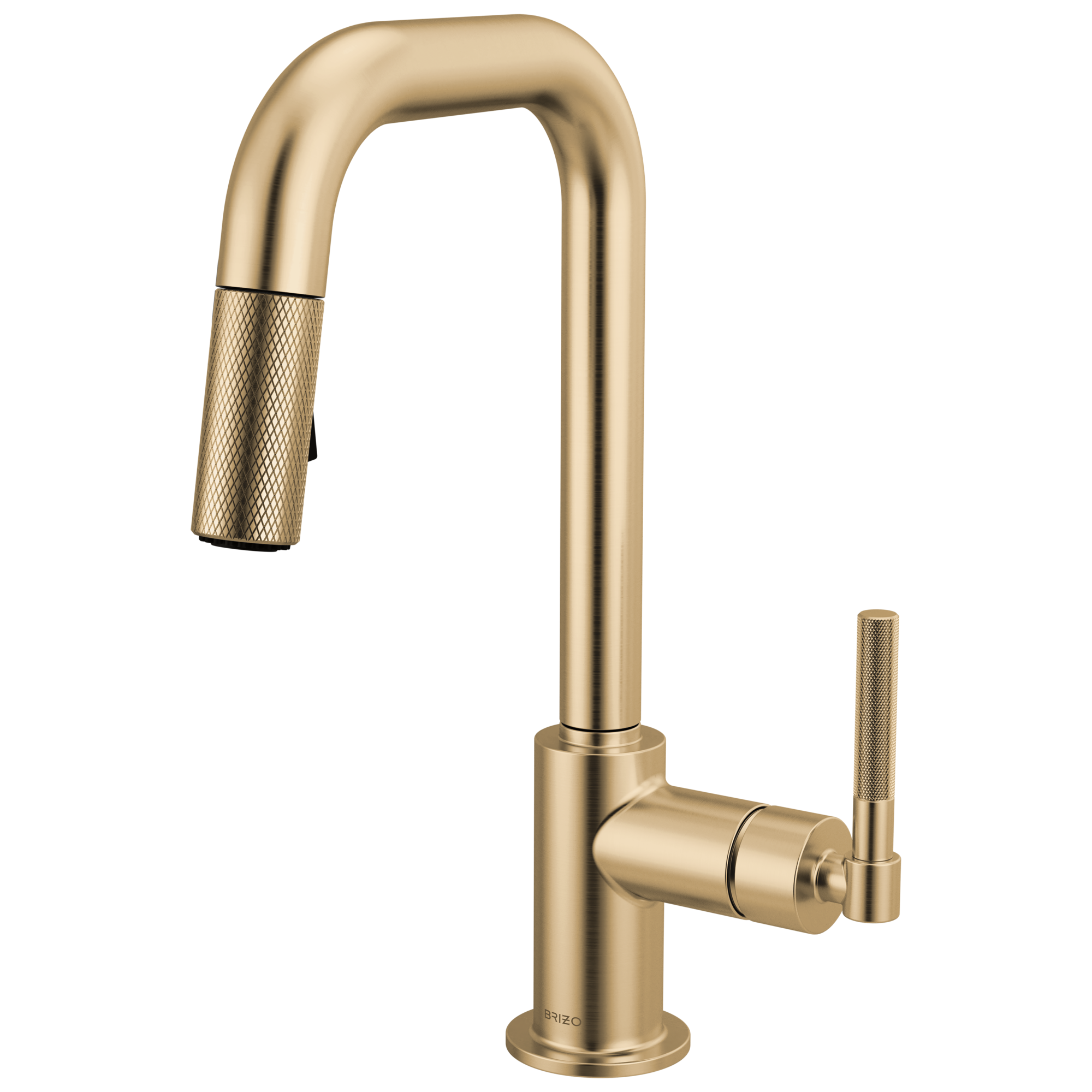 Litze® | Pull-Down Prep Faucet with Square Spout - Knurled Handle