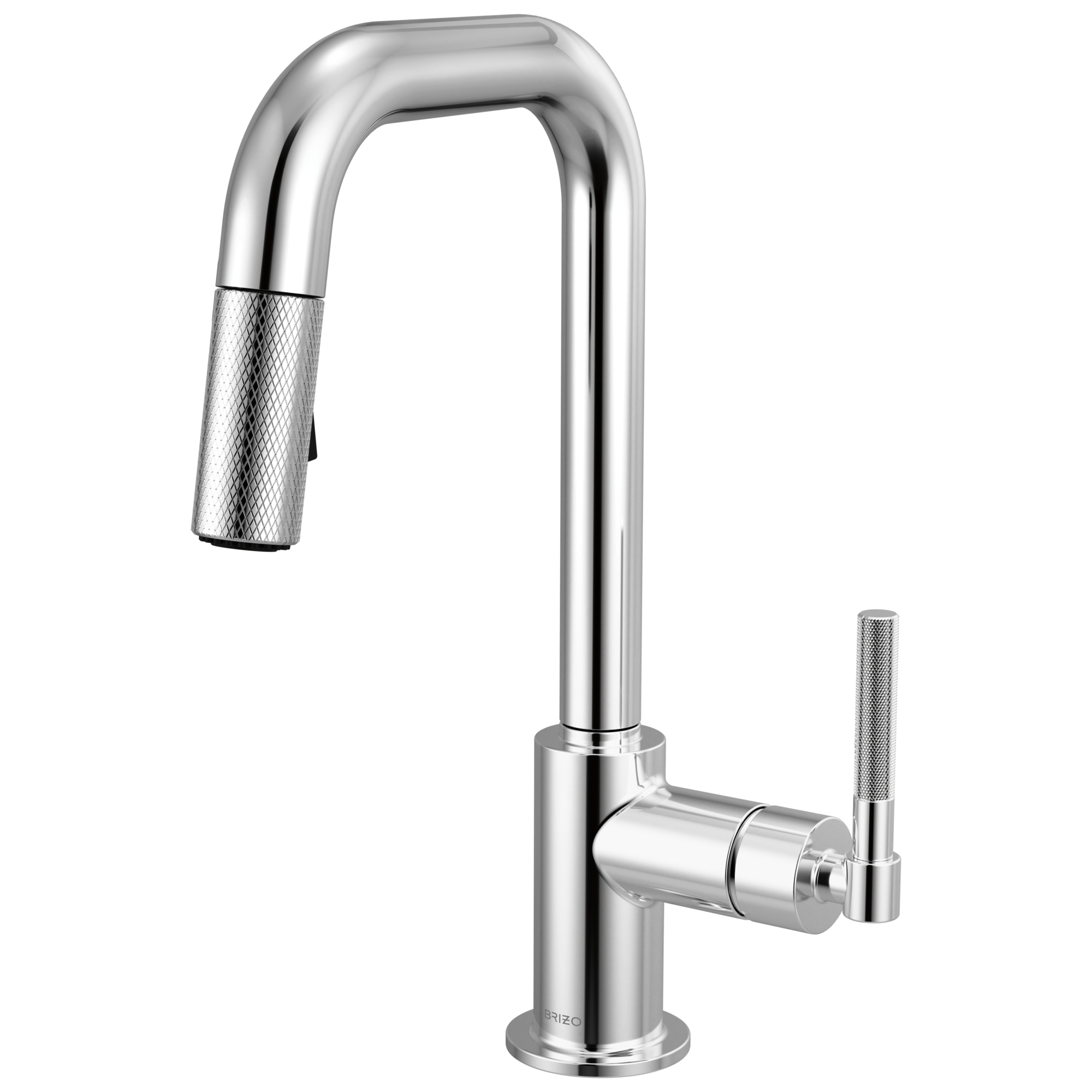 Litze® | Pull-Down Prep Faucet with Square Spout - Knurled Handle