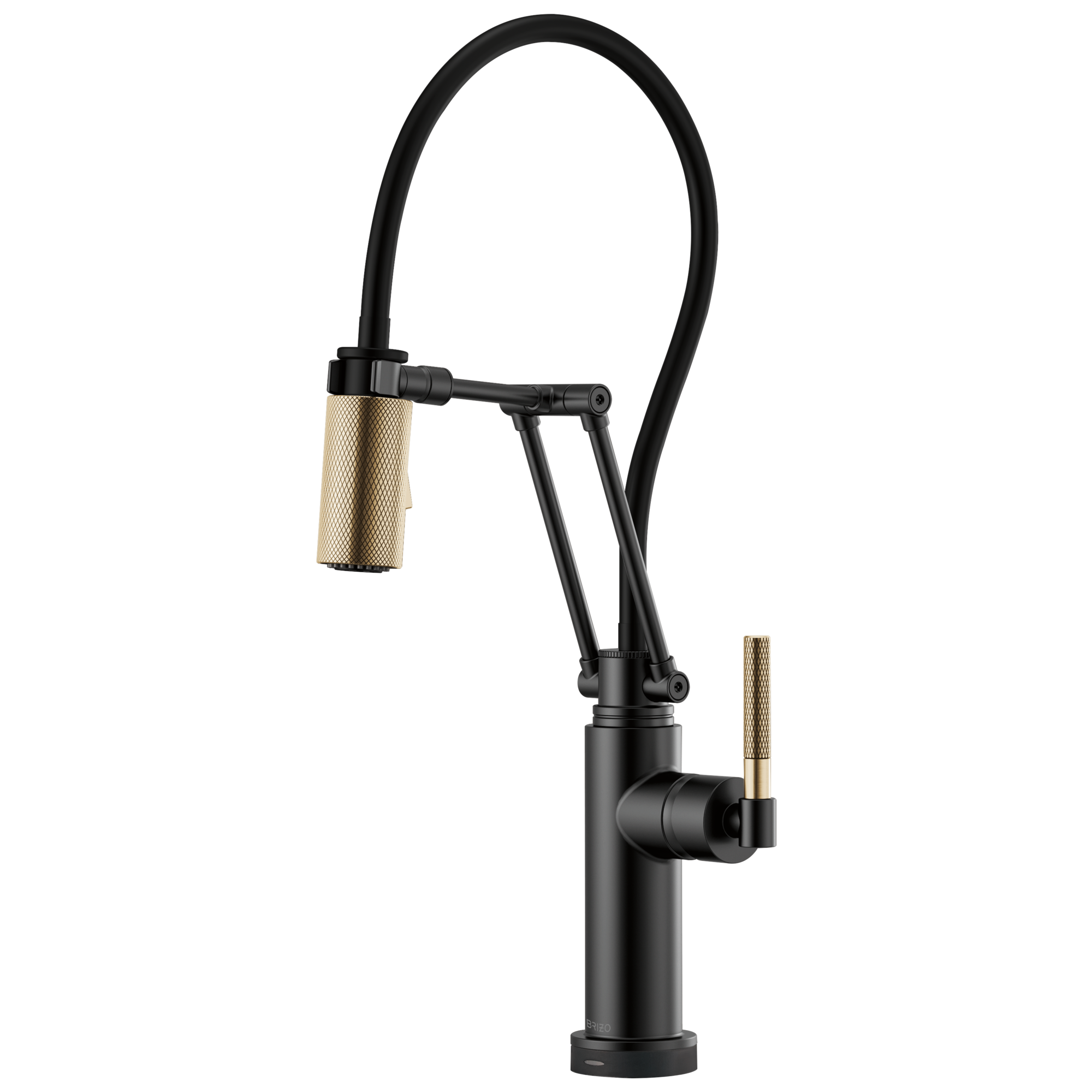 Litze SmartTouch® Articulating Kitchen Faucet with Knurled Handle — image 1