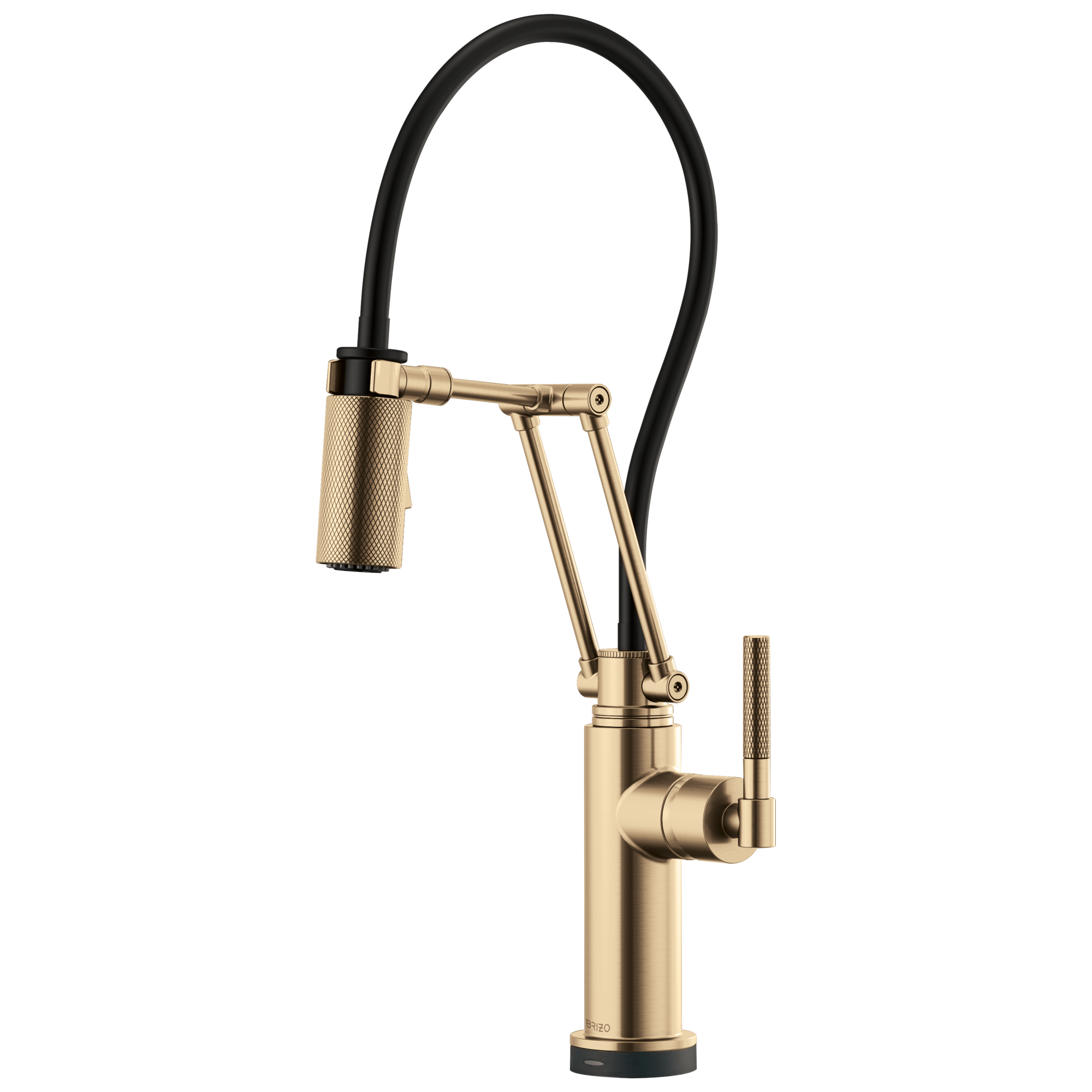 Litze® | SmartTouch® Articulating Kitchen Faucet with Knurled Handle