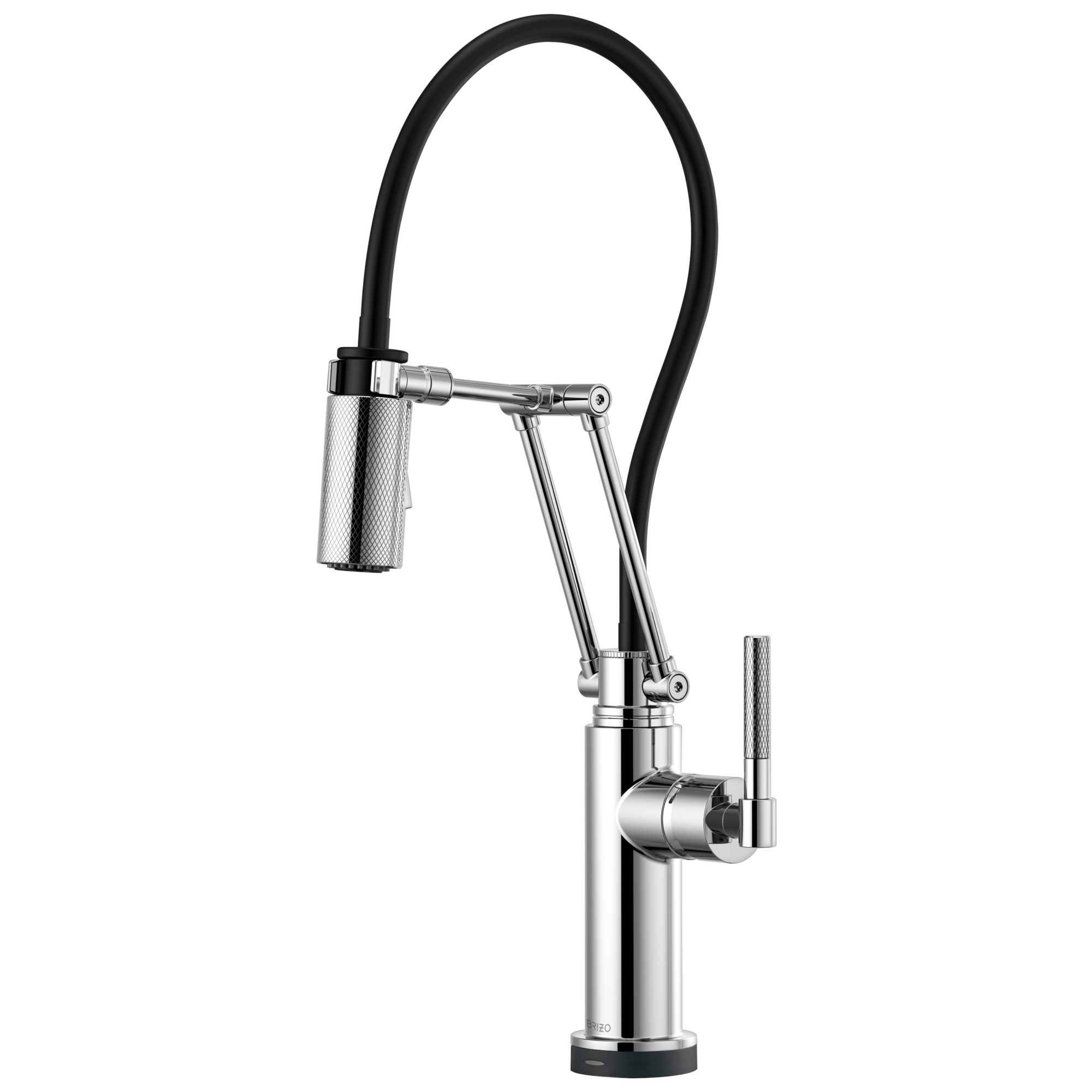 Litze SmartTouch® Articulating Kitchen Faucet with Knurled Handle — image 1