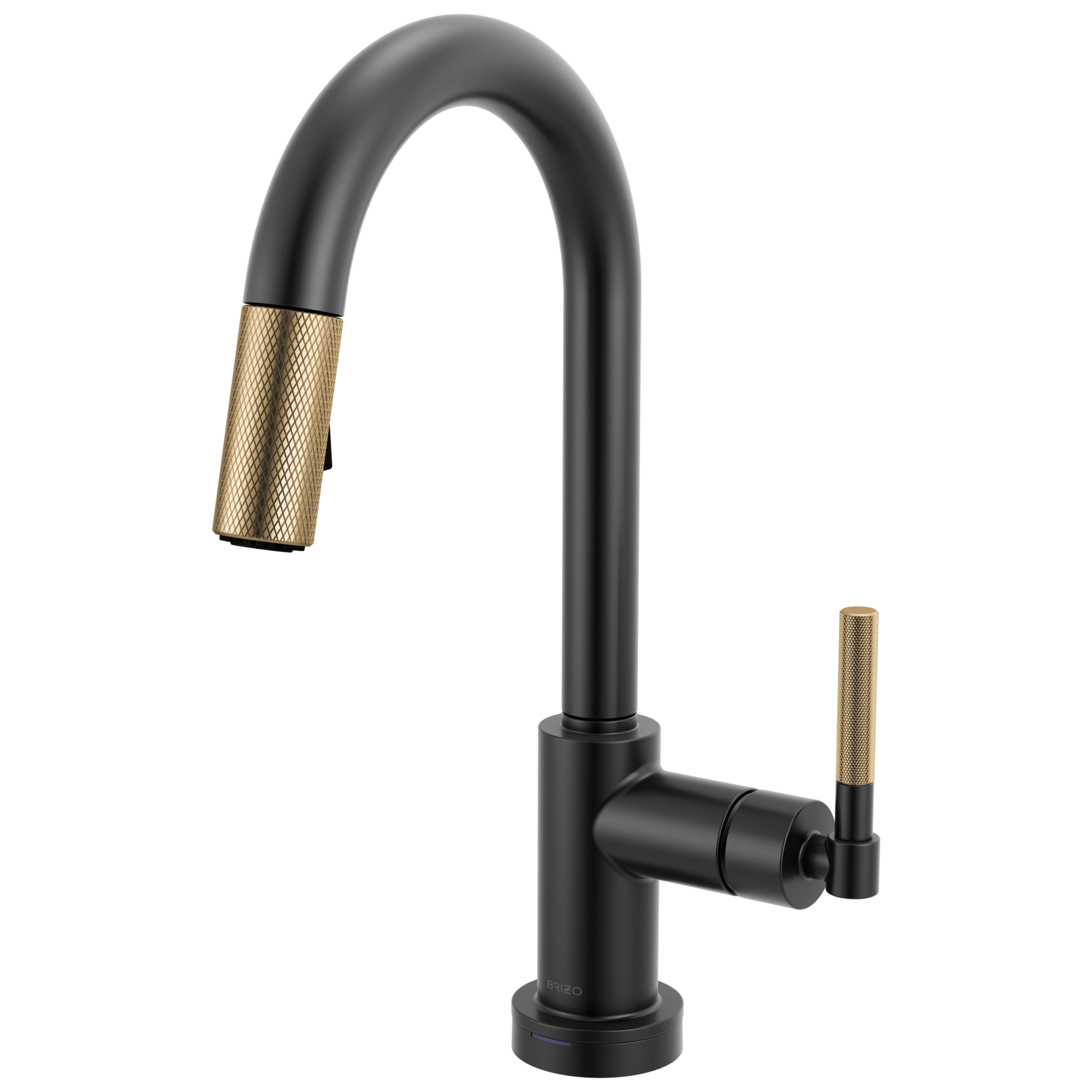 Litze® | Smarttouch Pull-Down Prep Faucet with Arc Spout - Knurled