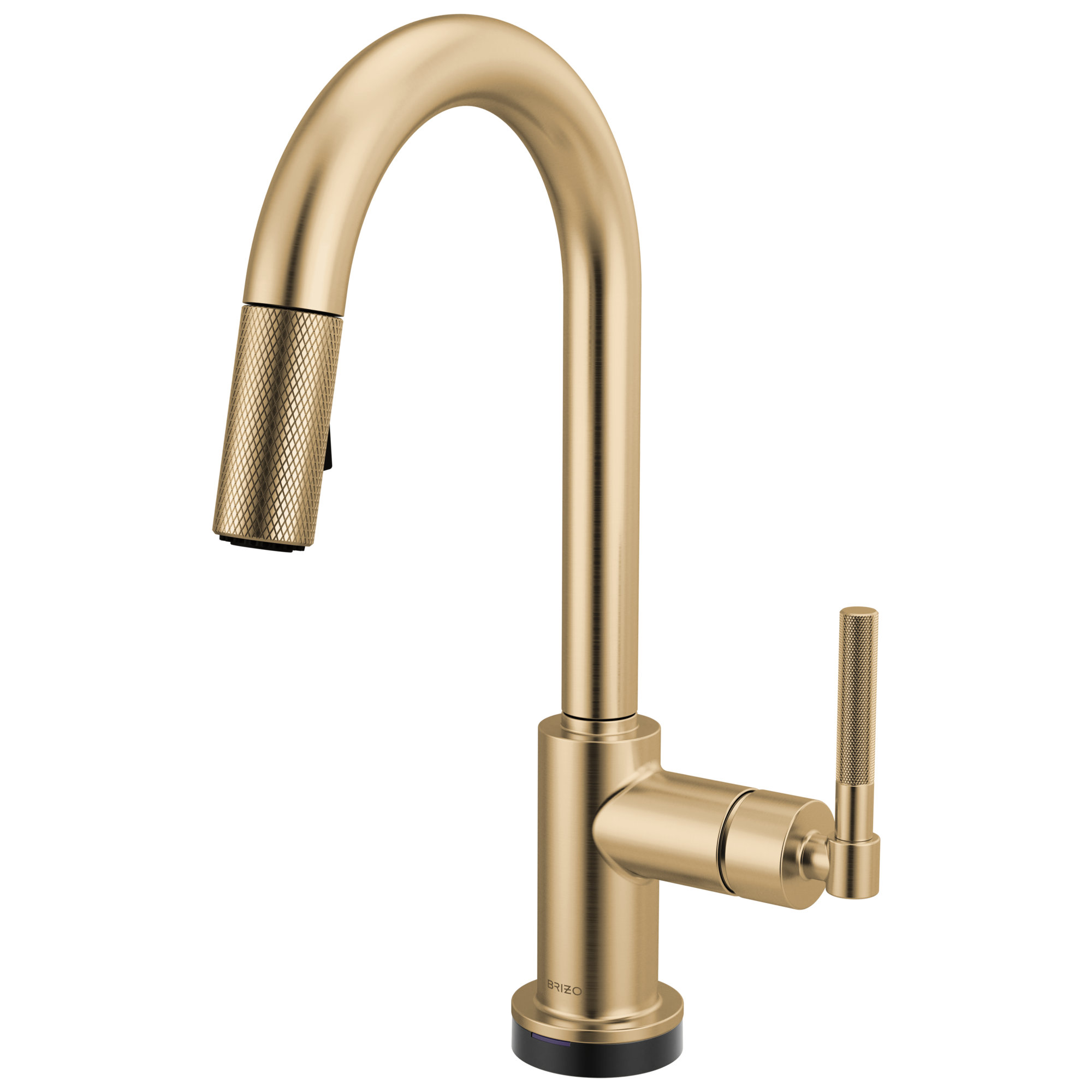 Litze® | Smarttouch Pull-Down Prep Faucet with Arc Spout - Knurled