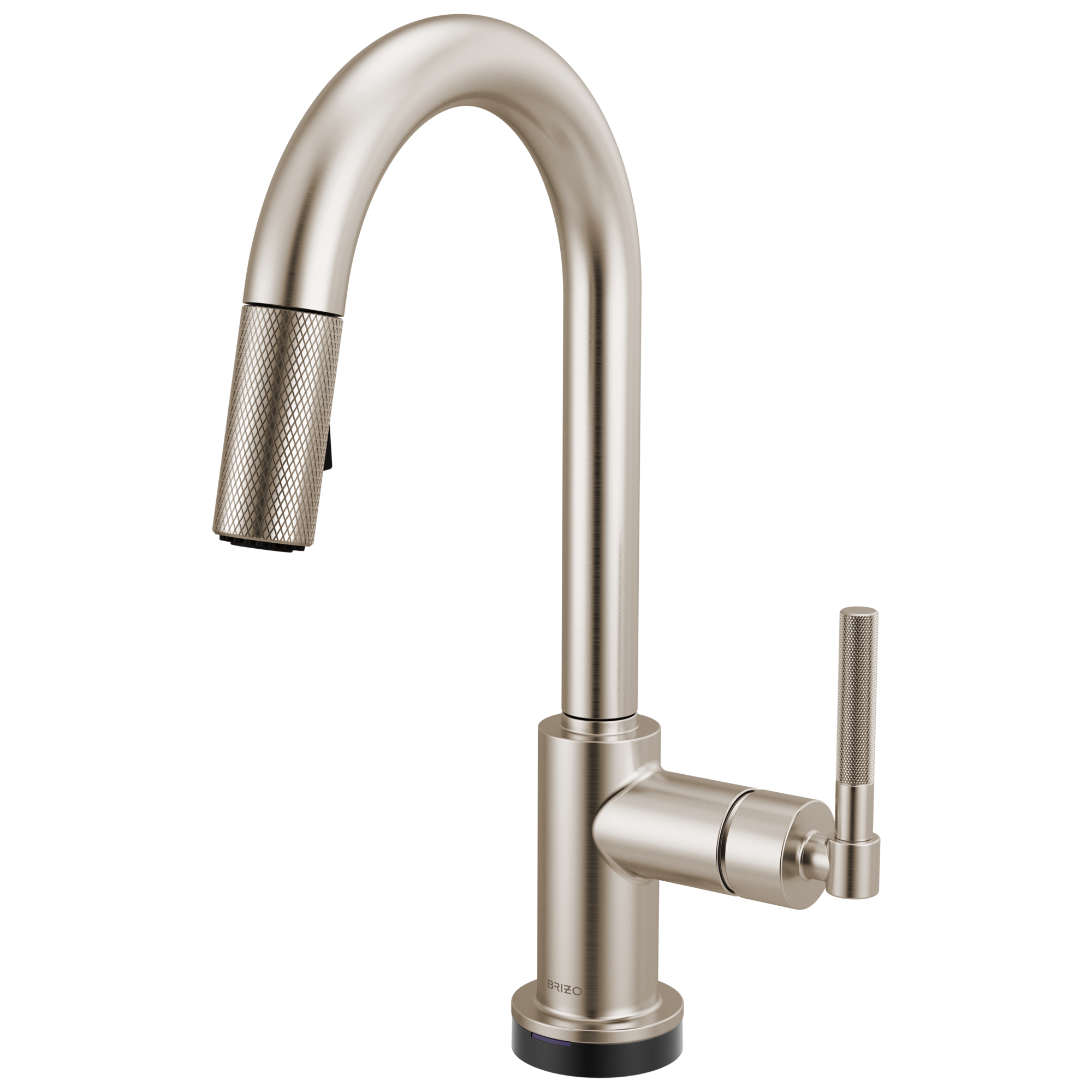 Litze® | Smarttouch Pull-Down Prep Faucet with Arc Spout - Knurled