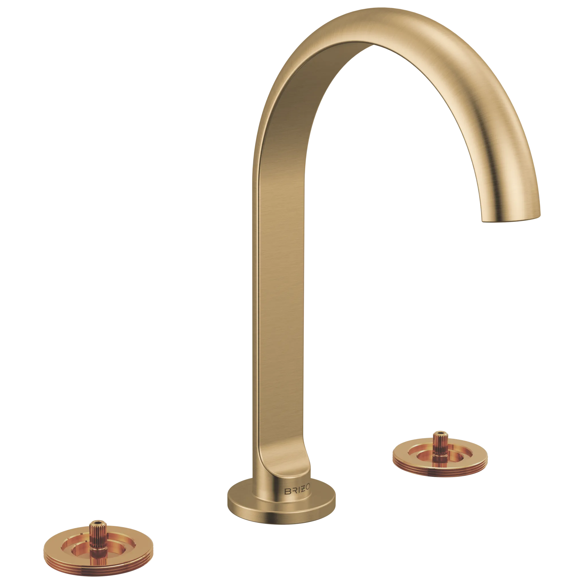 Roccesco™ | Widespread Lavatory Faucet with Arc Spout - Less Handles