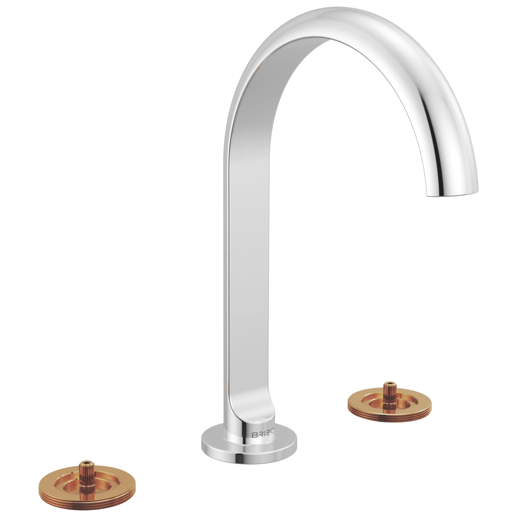 Roccesco™ | Widespread Lavatory Faucet with Arc Spout - Less Handles