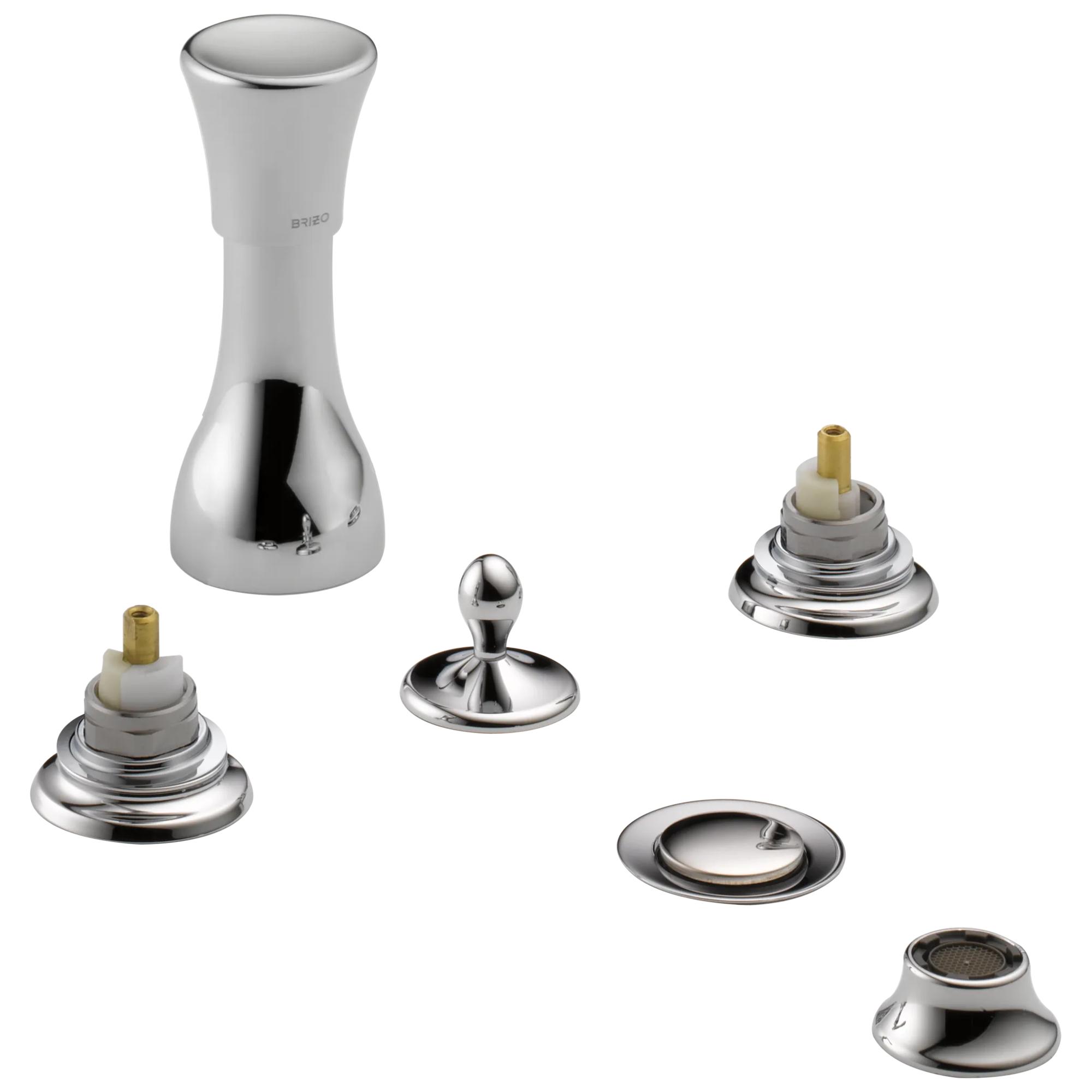 Charlotte® | 4-Hole Mount Bidet Faucet with Vacuum Breaker - Less