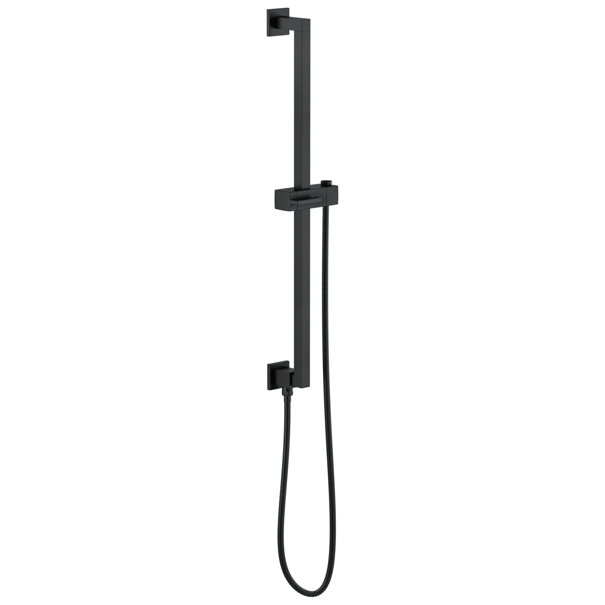 Essential™ Shower Series | Linear Square Slide Bar With Hose