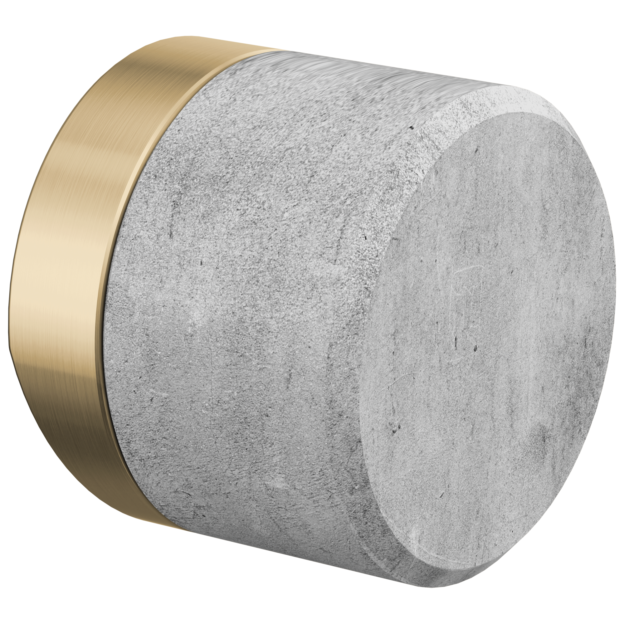 W1LD アンセプス マットゴールド / マットシルバーリム (Quokka) Odin® | Kitchen Faucet Concrete Knob Handle Kit