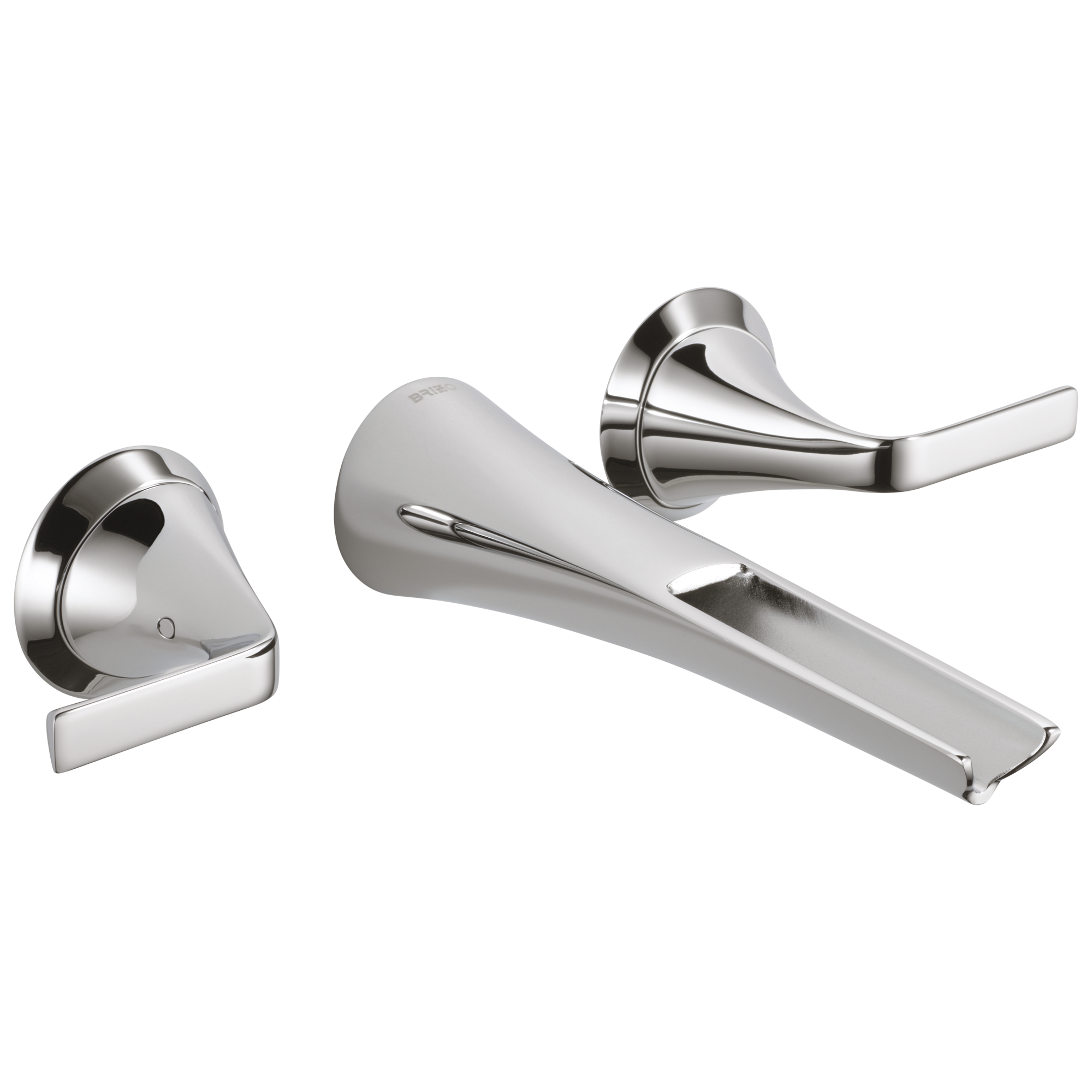 Sotria® | Two-Handle Wall Mount Lavatory Faucet with Channel Spout