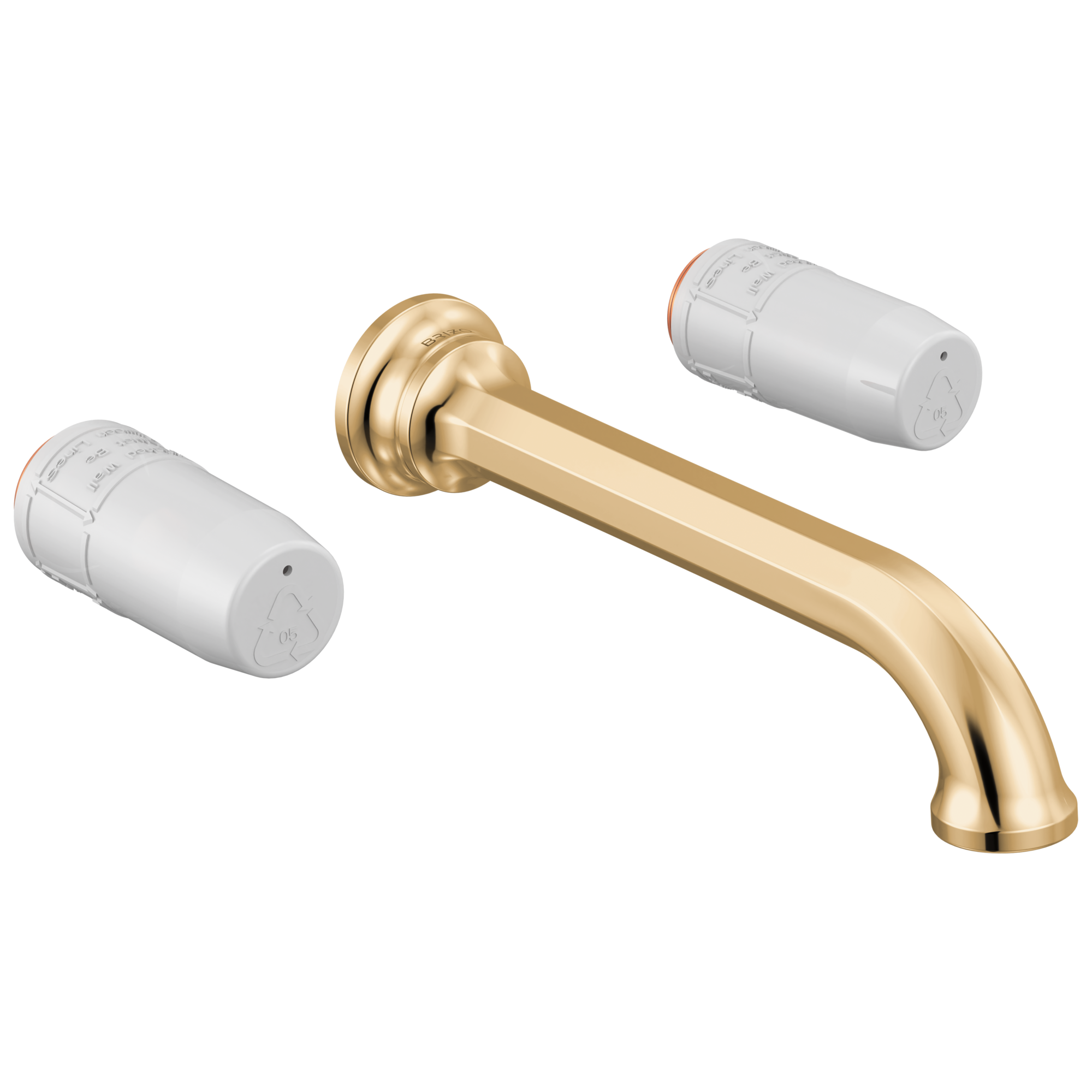 Beauclere® | Two-Handle Wall Mount Lavatory Faucet - Less Handles
