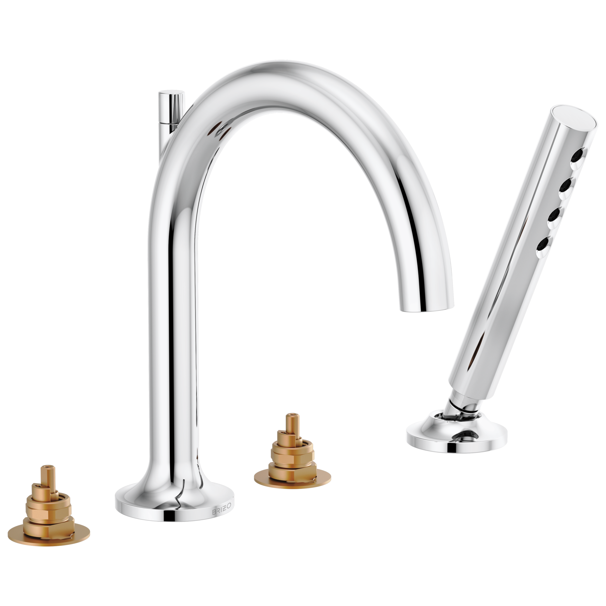 Odin® | Roman Tub Faucet with Handshower - Less Handles