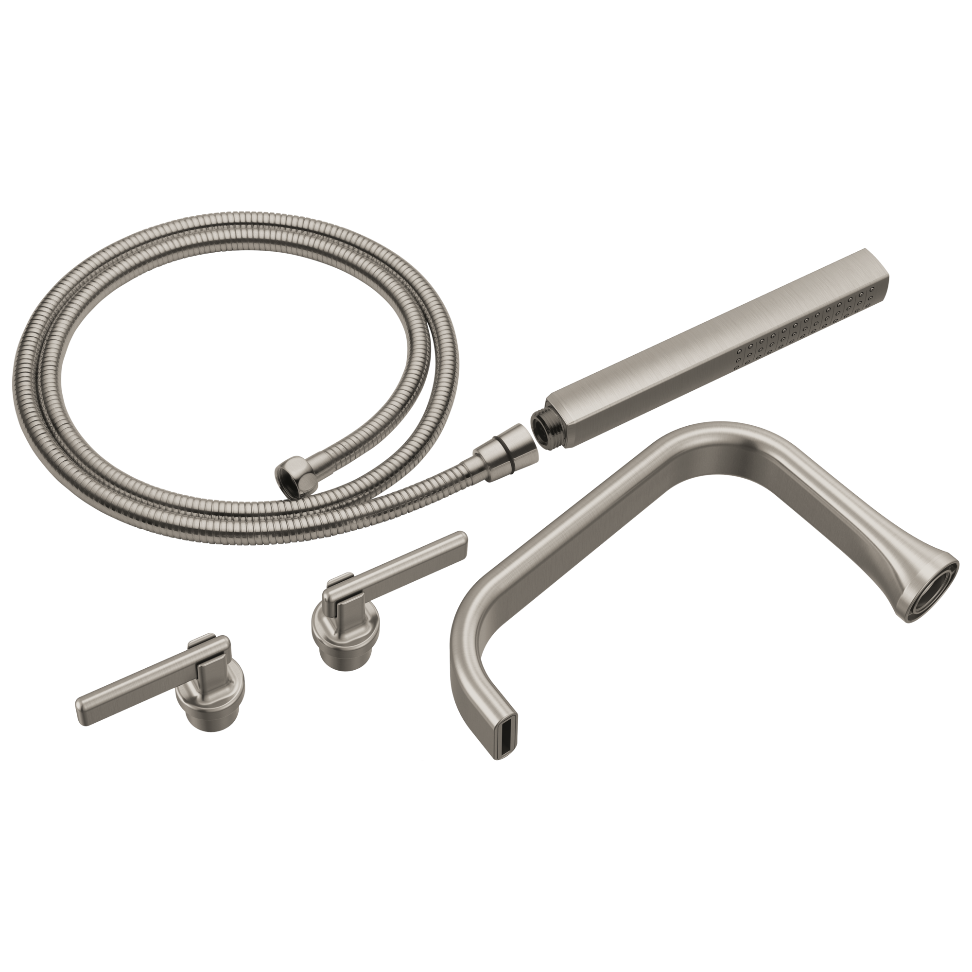 Two-Handle Tub Filler Trim Kit with Lever Handles