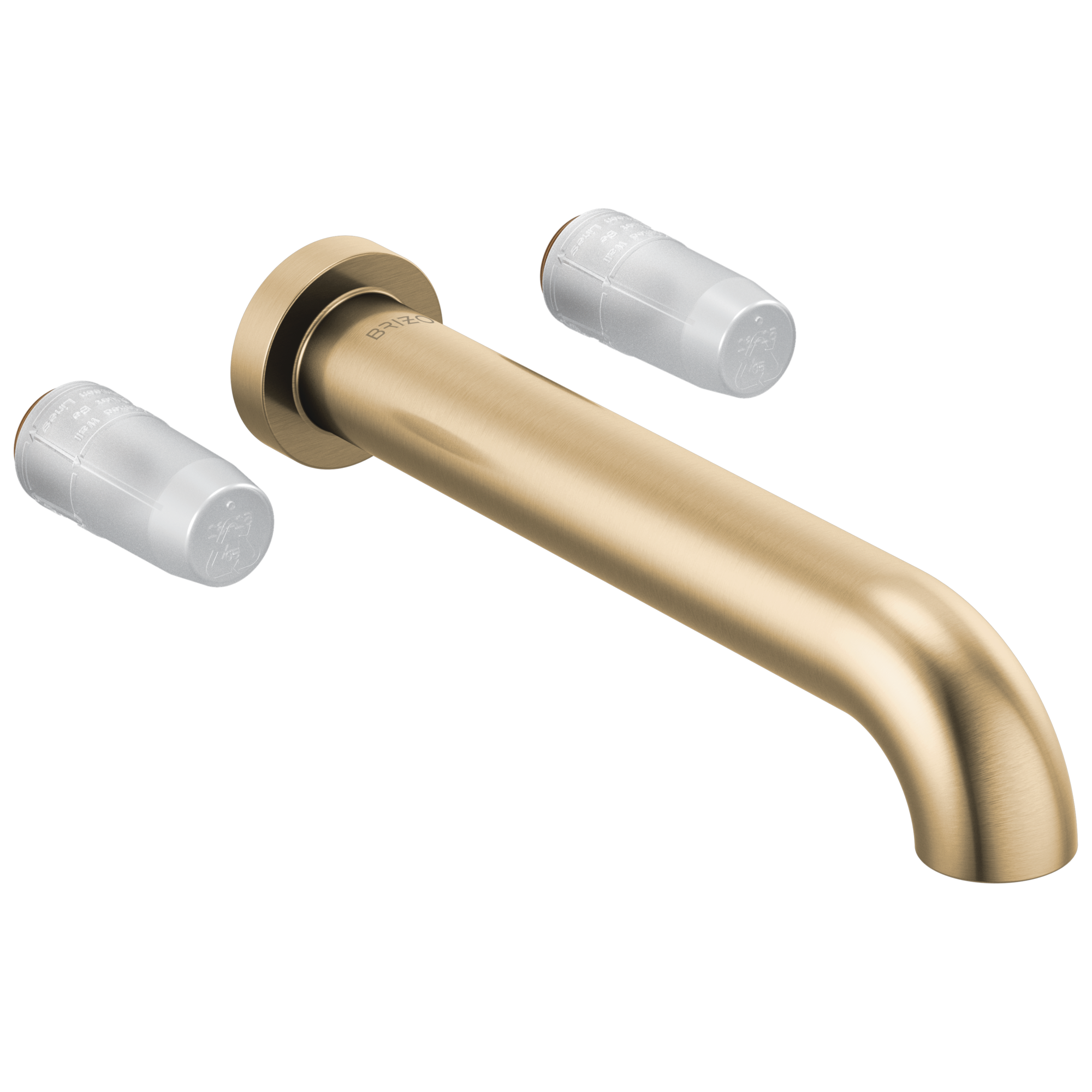 Litze® | Two-Handle Wall Mount Tub Filler - Less Handles