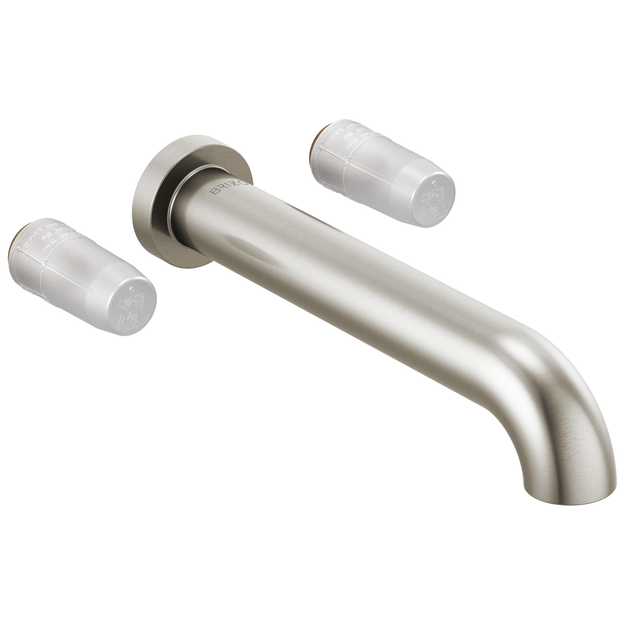 Litze® | Two-Handle Wall Mount Tub Filler - Less Handles
