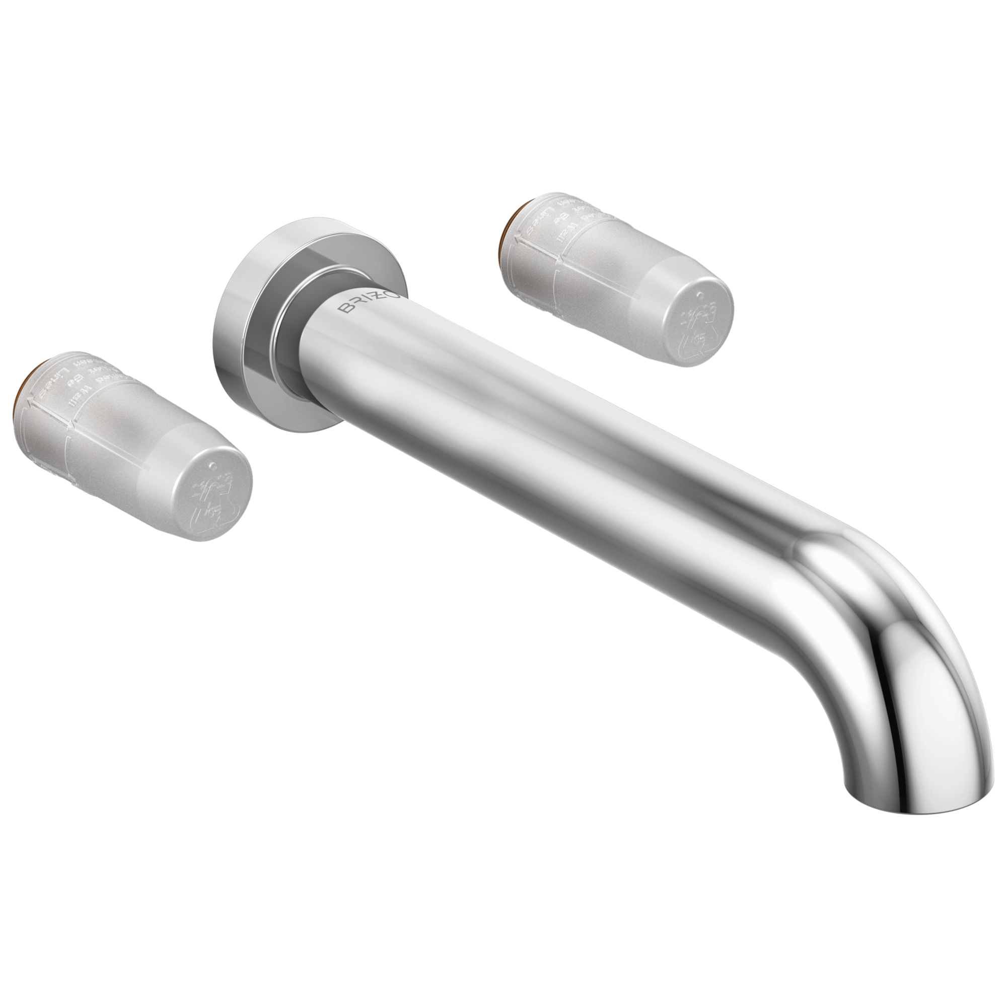 Litze® | Two-Handle Wall Mount Tub Filler - Less Handles