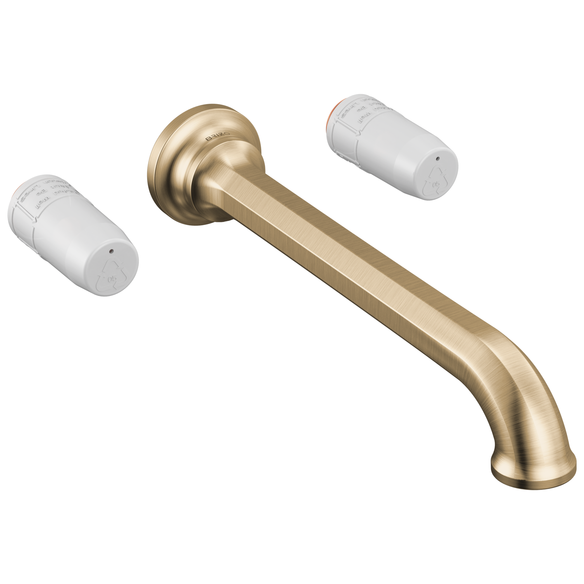 Beauclere™ | Two Handle Wall Mount Tub Filler - Less Handles