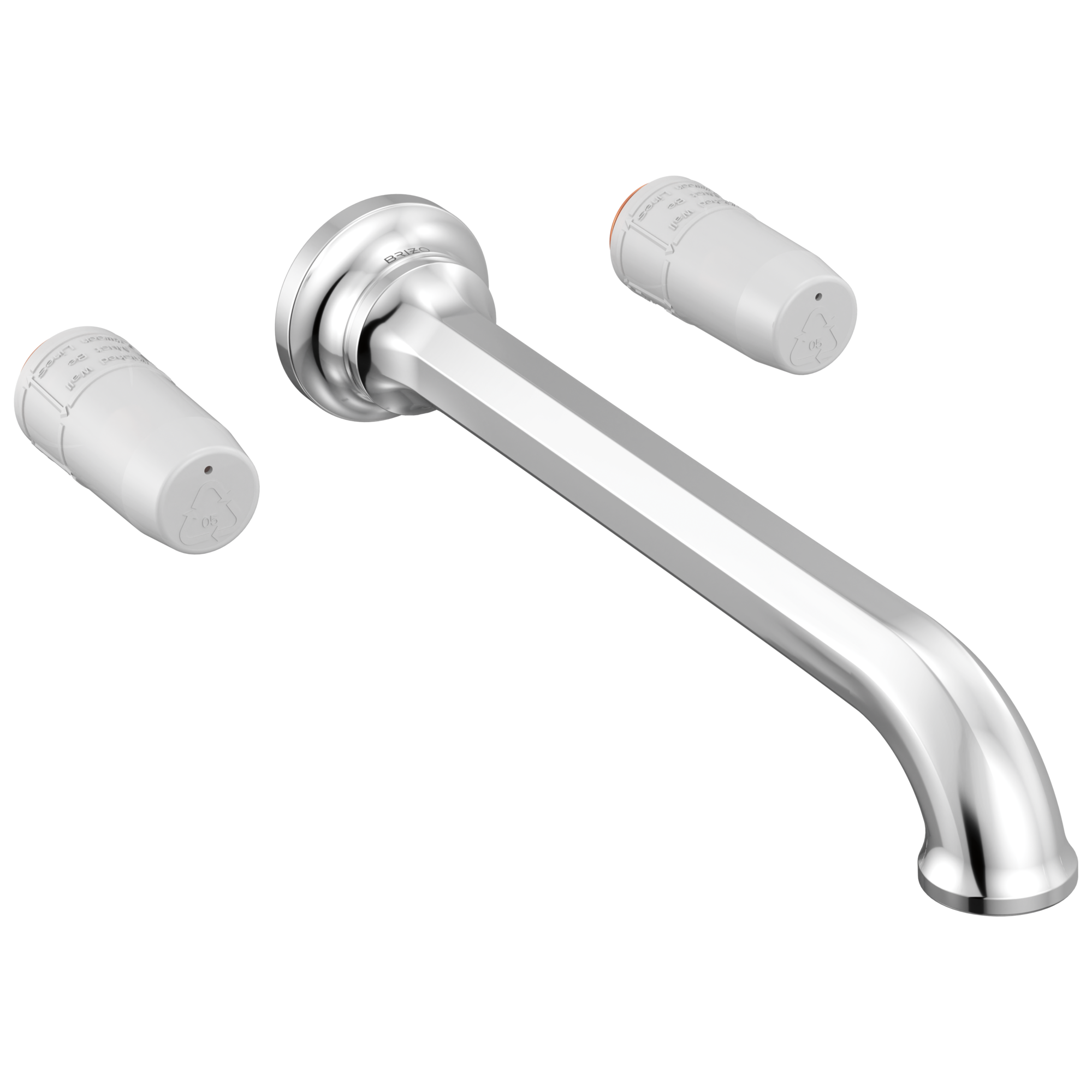 Beauclere™ | Two Handle Wall Mount Tub Filler - Less Handles