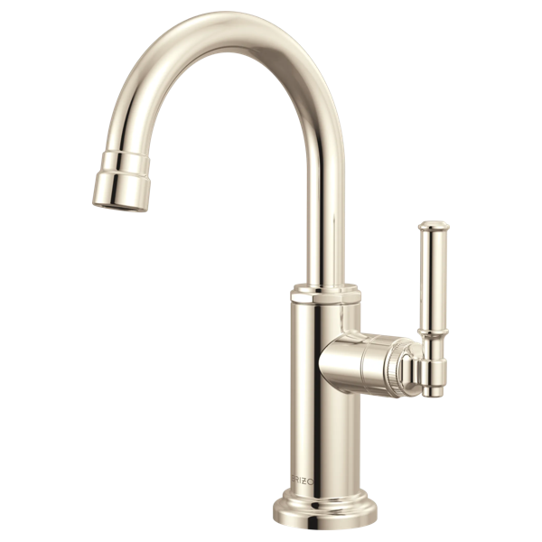 Faircroft™ | Beverage Faucet with Arc Spout and Coin Edge Lever Handle