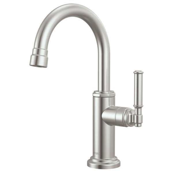 Faircroft™ | Beverage Faucet with Arc Spout and Coin Edge Lever Handle