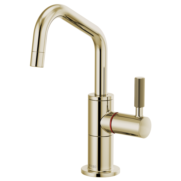 ブリストル3点セット Litze® | Instant Hot Faucet with Angled Spout and Knurled Handle