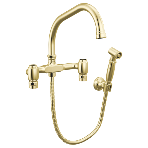Faircroft™ | Wall Mount Bridge Faucet with Angled Spout and Side