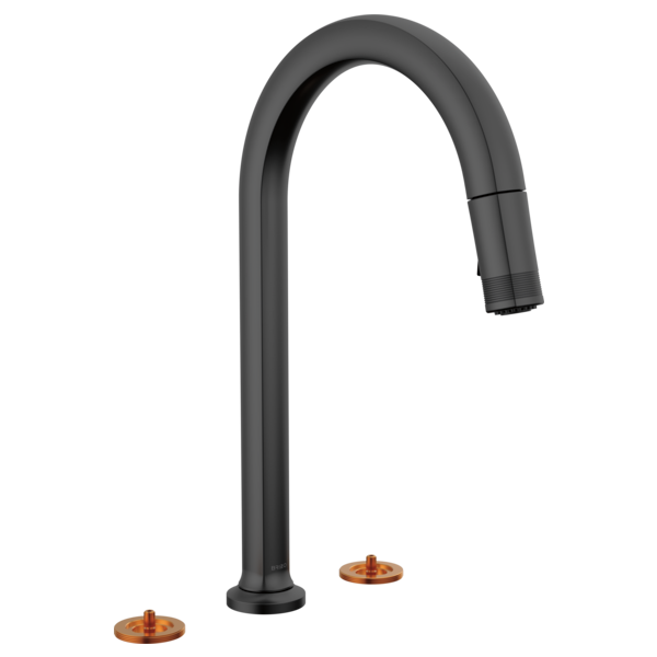 Kintsu® | Widespread Pull-Down Faucet with Arc Spout - Less Handles