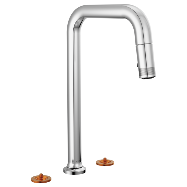 Kintsu® | Widespread Pull-Down Faucet with Square Spout - Less Handles