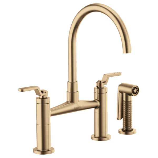 Litze® Bridge Faucet with Arc Spout and Industrial Handle