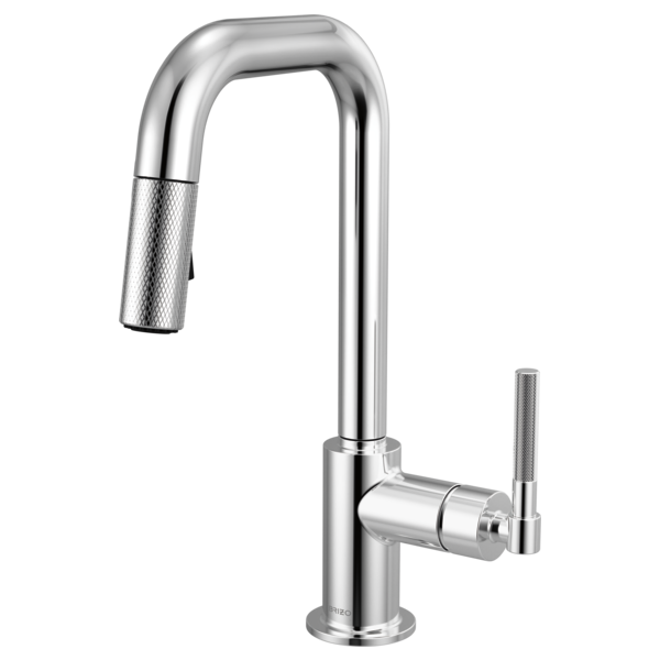 Litze® | Pull-Down Prep Faucet with Square Spout - Knurled