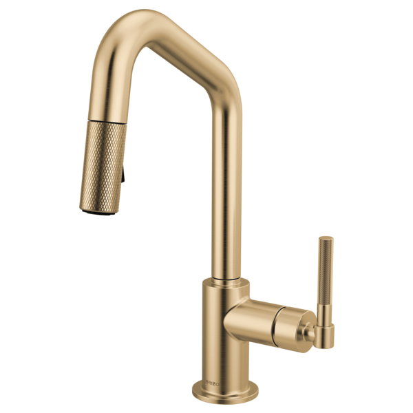 Litze® | Pull-Down Prep Faucet with Angle Spout - Knurled Handle