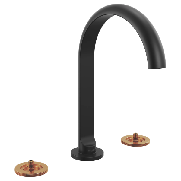 Roccesco™ | Widespread Lavatory Faucet with Arc Spout - Less Handles